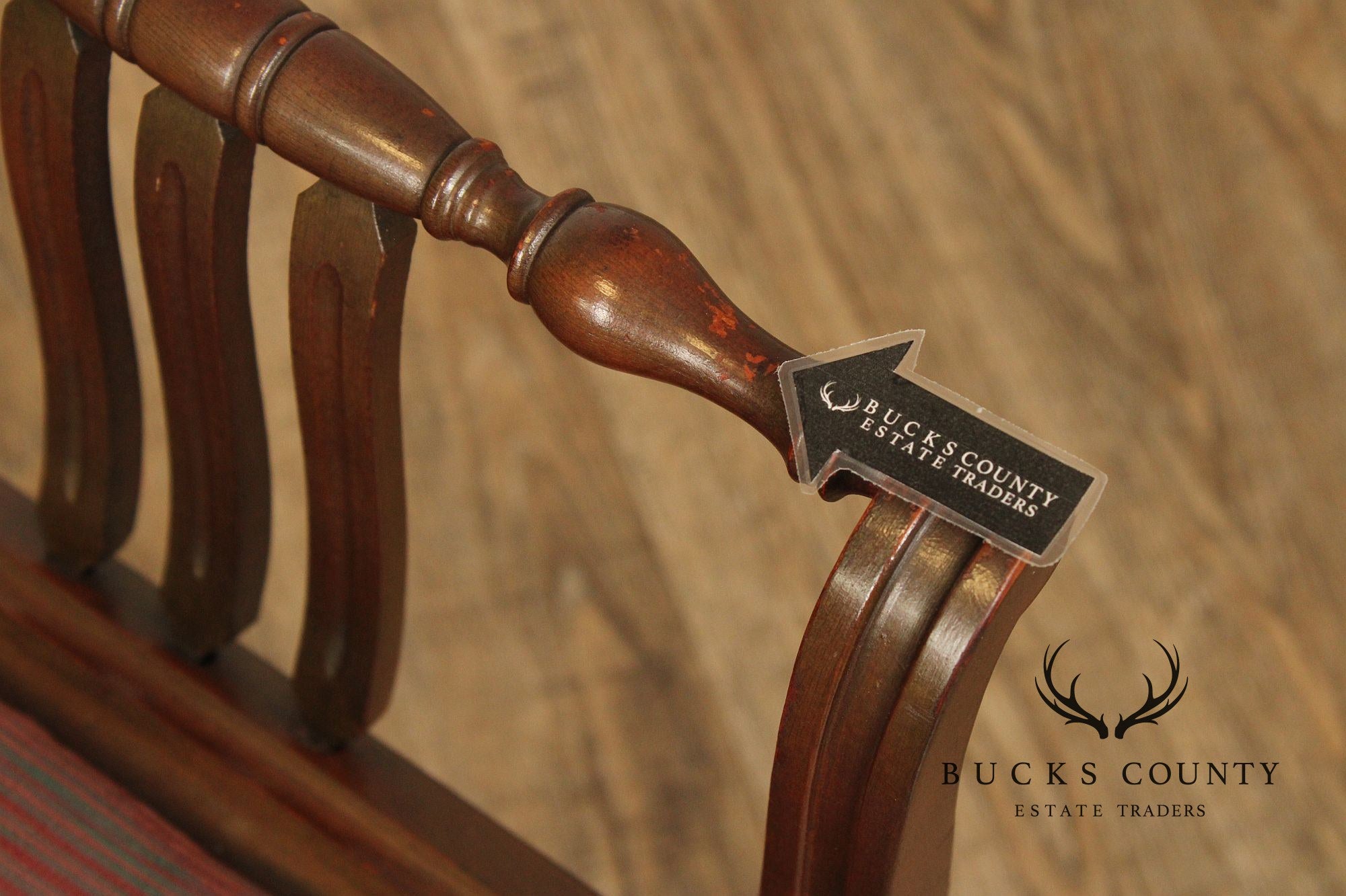 1930's English Regency Style Mahogany Vanity Bench