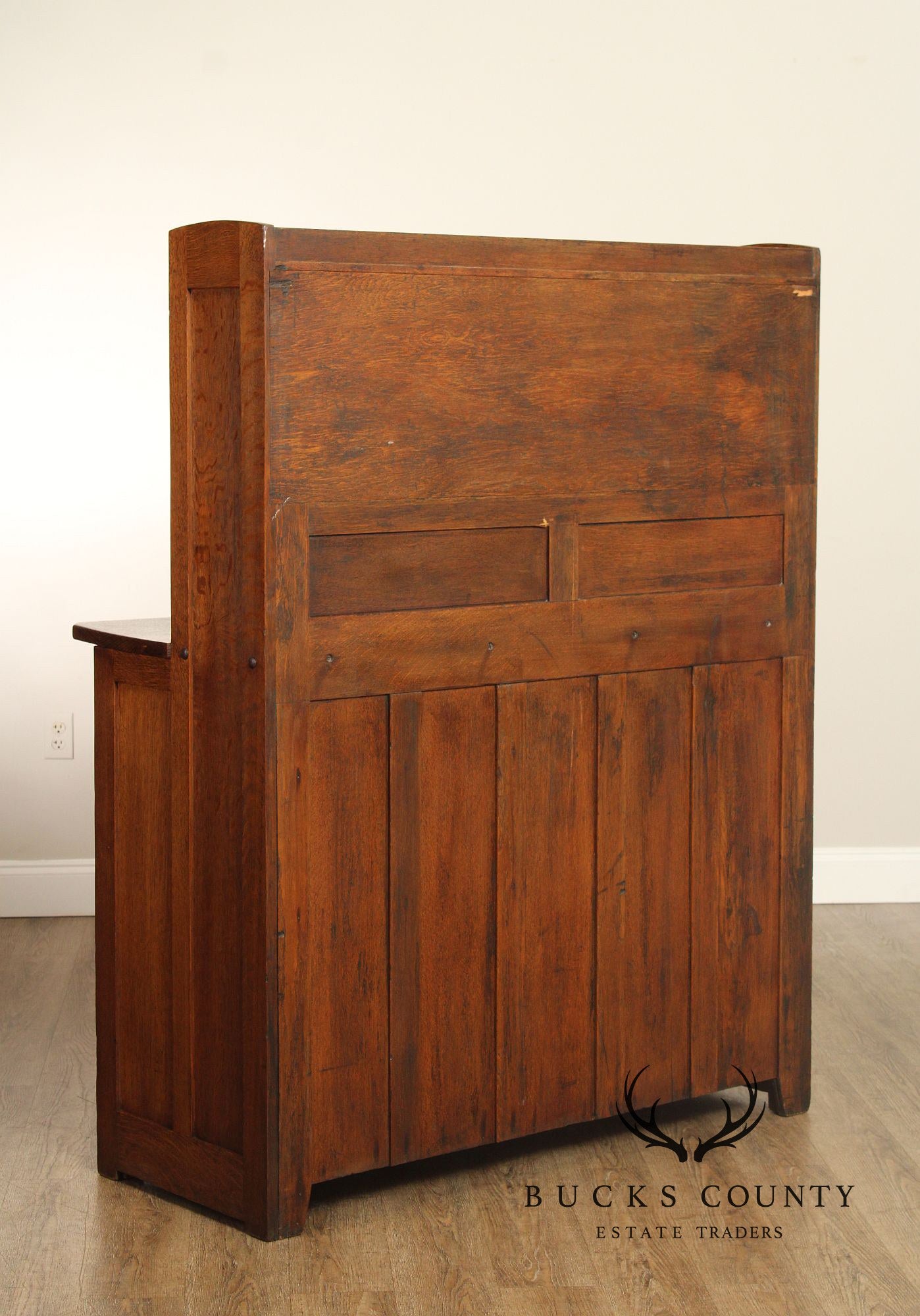 Stickley Brothers Antique Mission Oak Sideboard Hutch