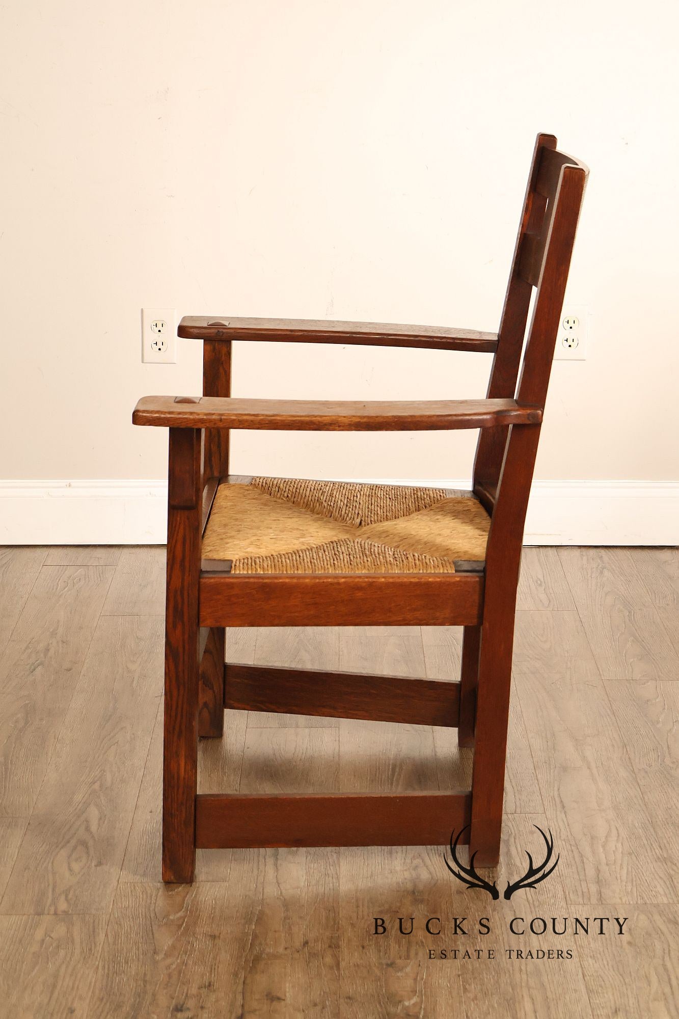 Limbert Antique Mission Oak Arts & Crafts Armchair