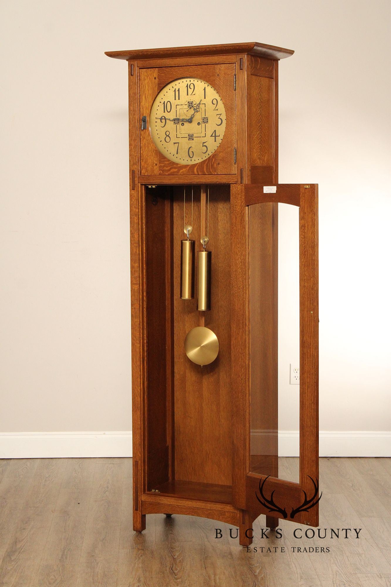 Stickley Mission Collection Oak Grandfather Clock