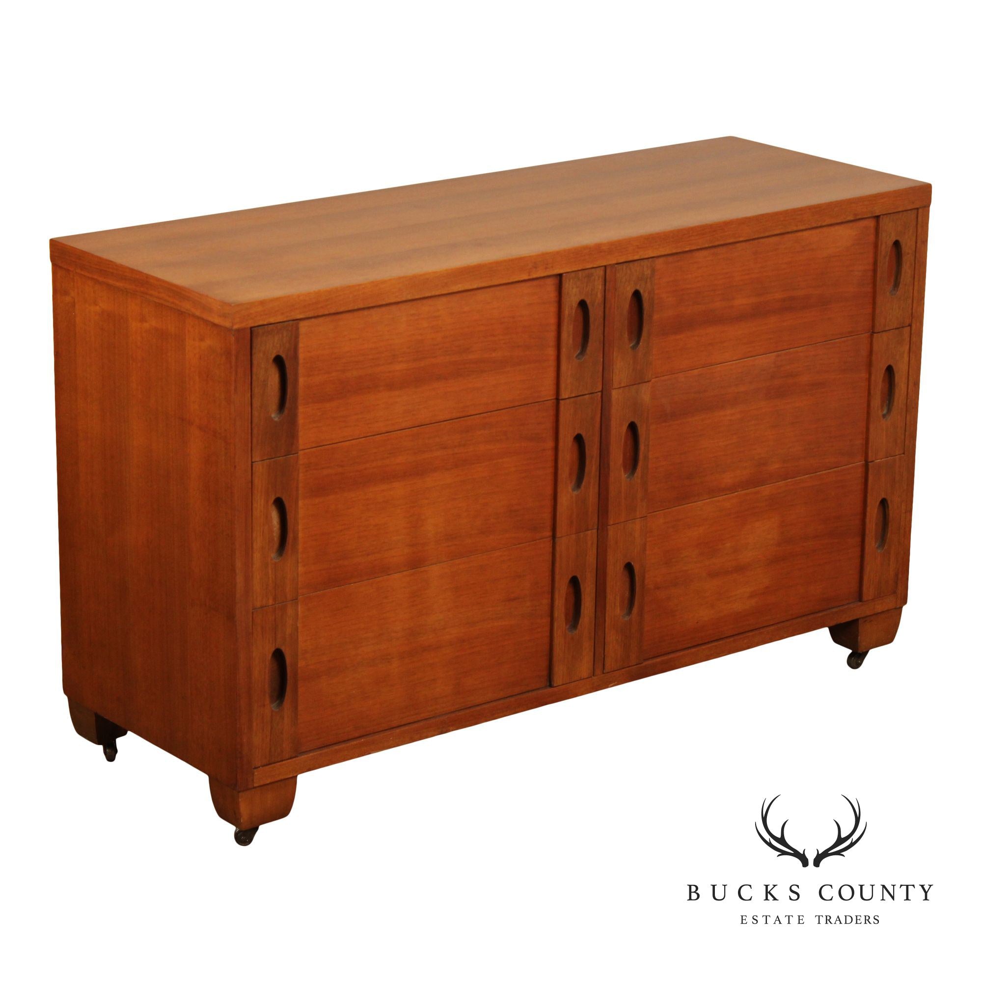 Phenix Furniture Co. Mid Century Modern Walnut Dresser