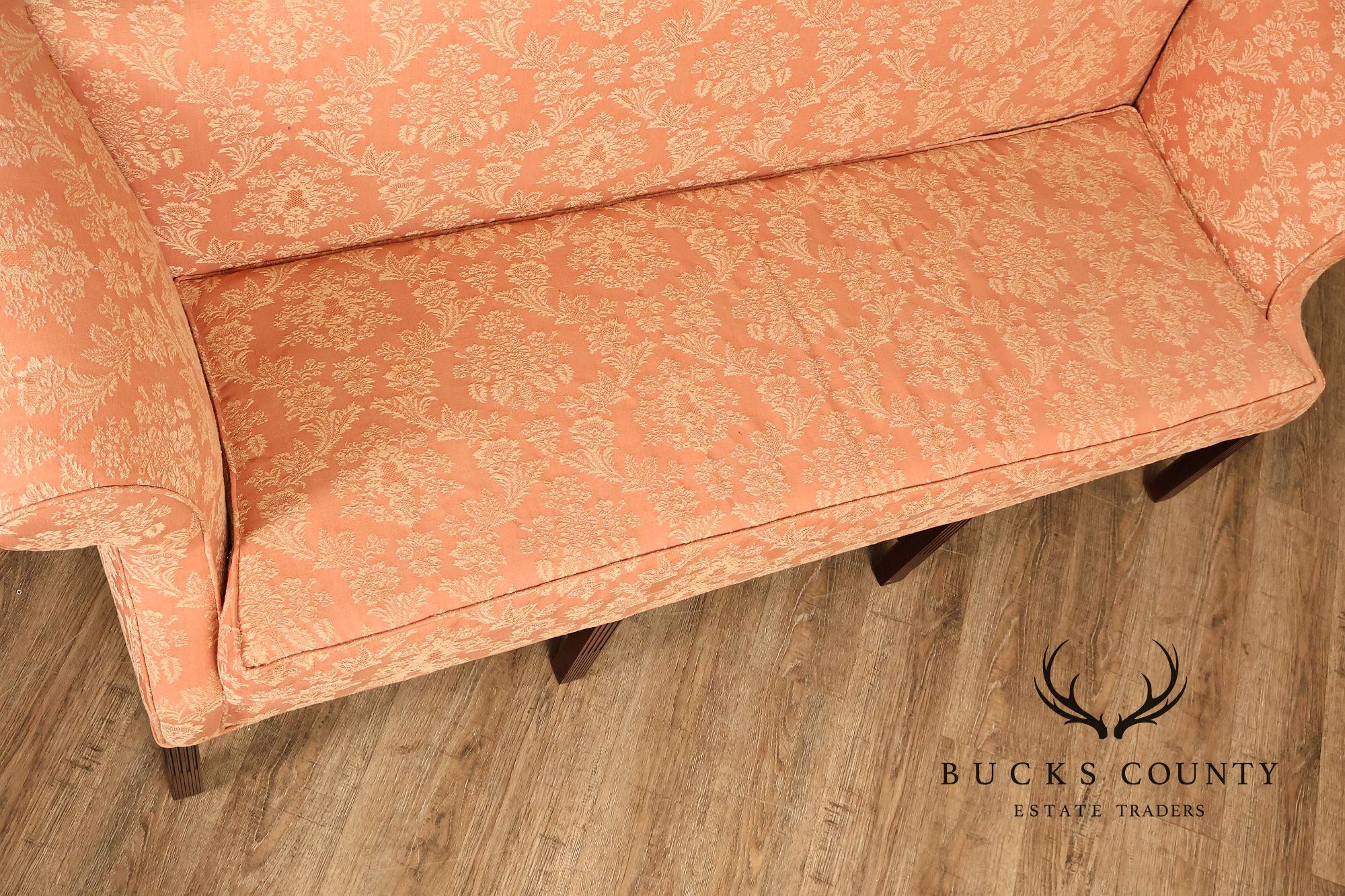 Kittinger Chippendale Style Mahogany Camel-Back Sofa Historic Newport Reproduction