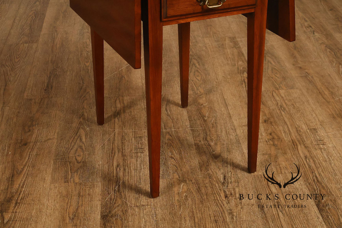 Federal Style Pair of Cherry Pembroke Side Tables