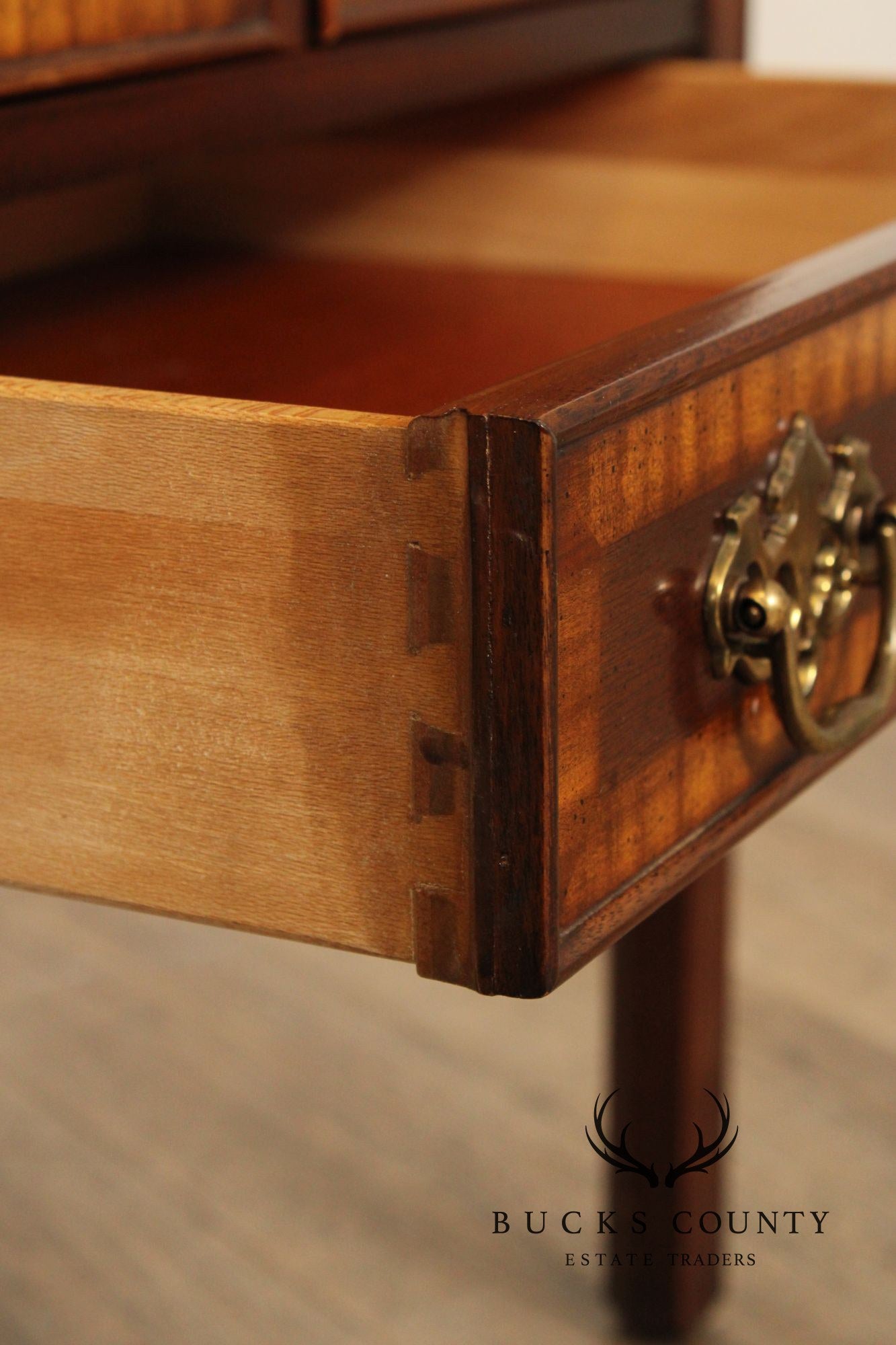 Drexel 18th Century Collection Pair of Mahogany Nightstands