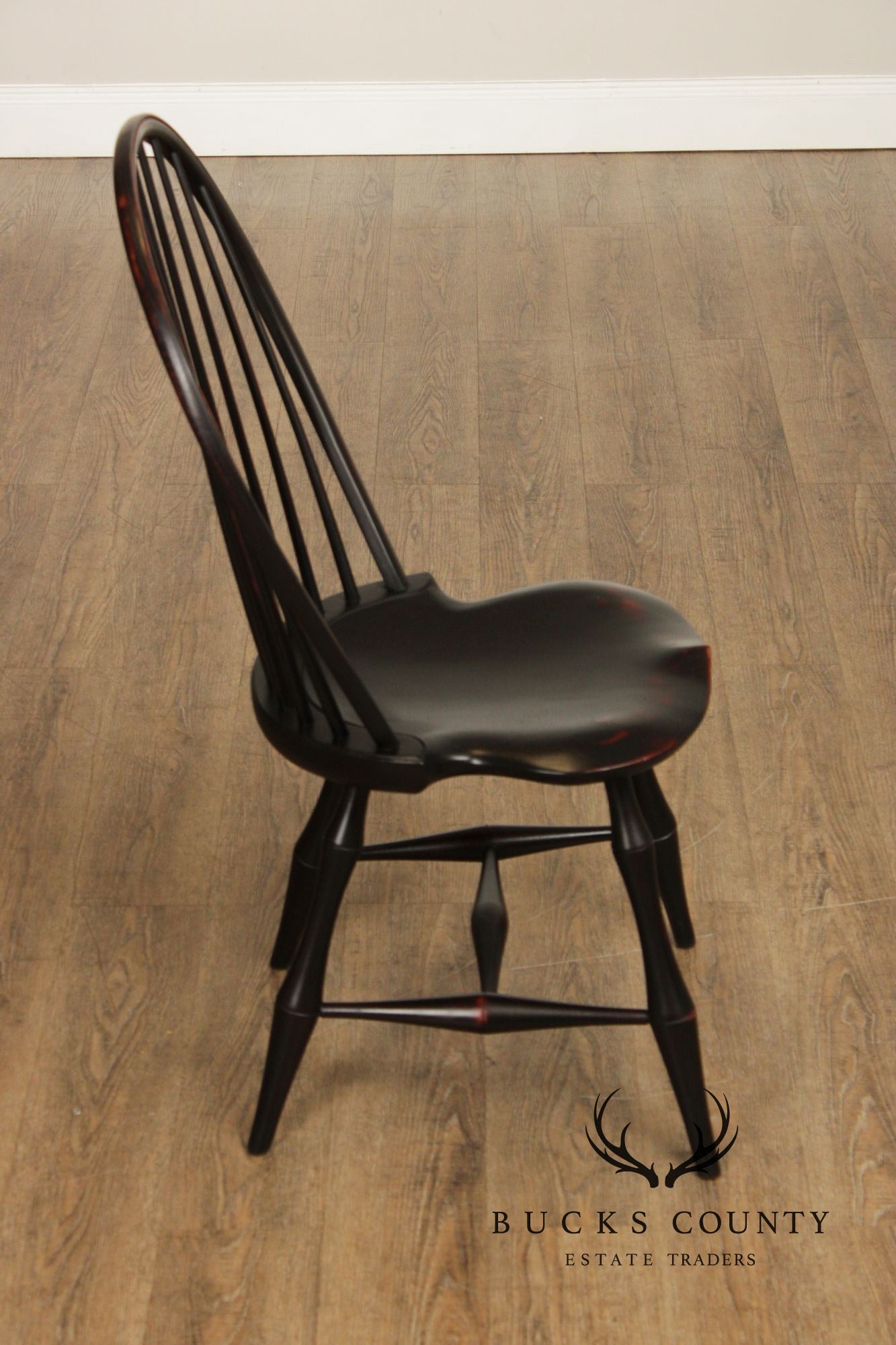 D.R. Dimes Pair of Ebonized Windsor Chairs