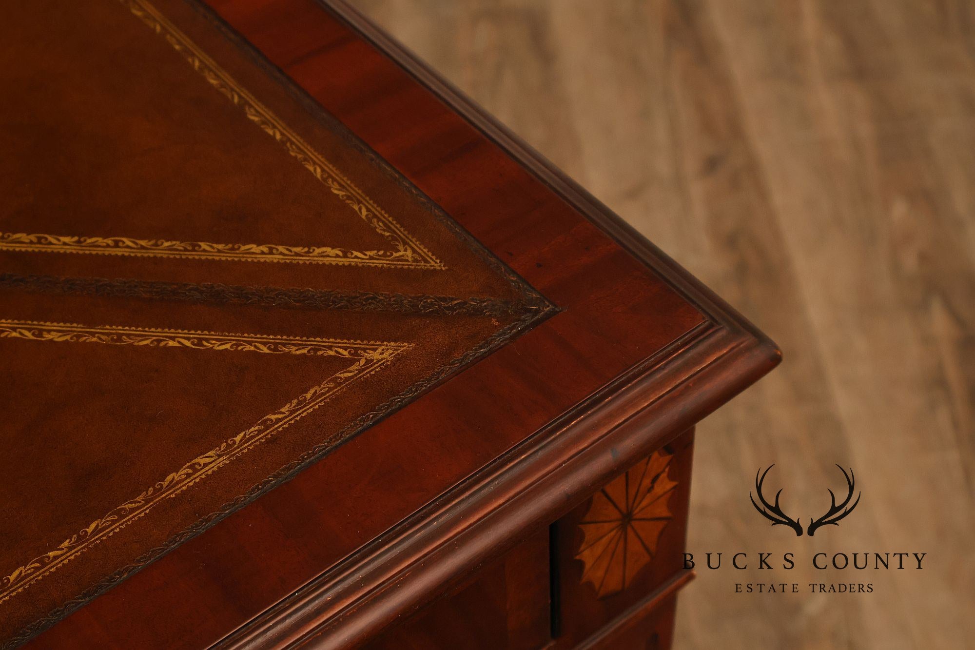 Scarborough House Federal Style Inlaid Mahogany Square Game Table