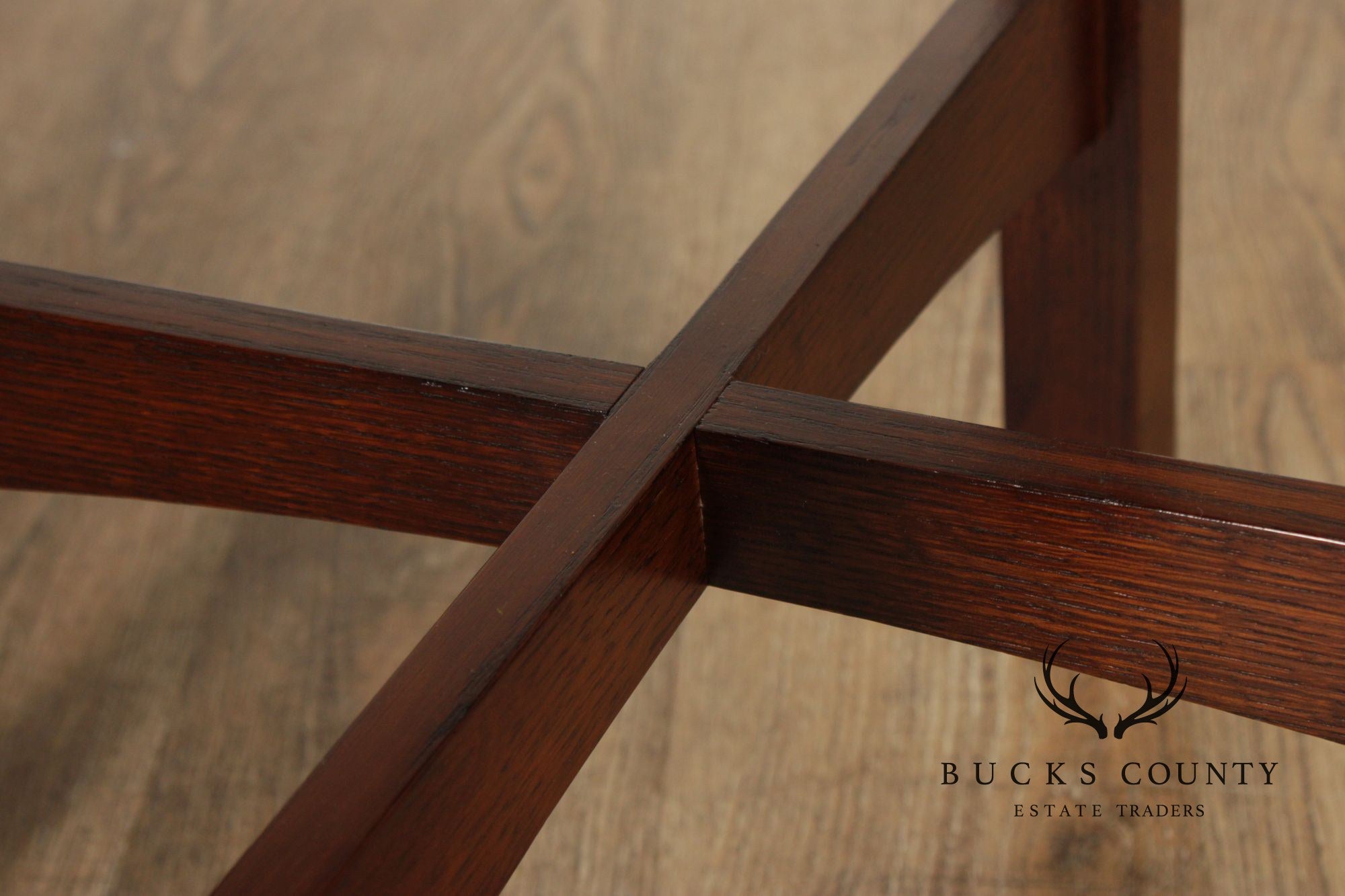 Stickley Mission Collection Oak Round Lamp Table