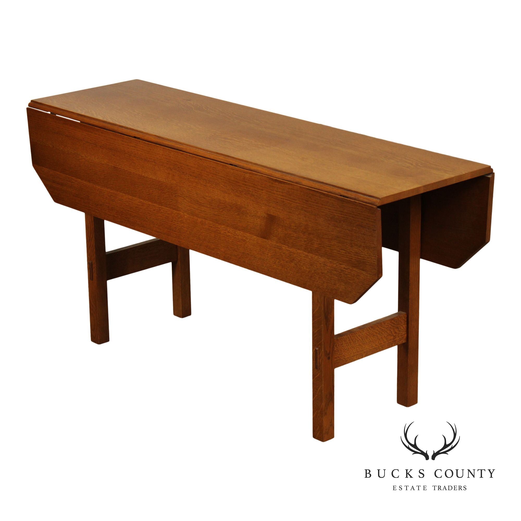 Stickley Mission Collection Oak Drop Leaf Table