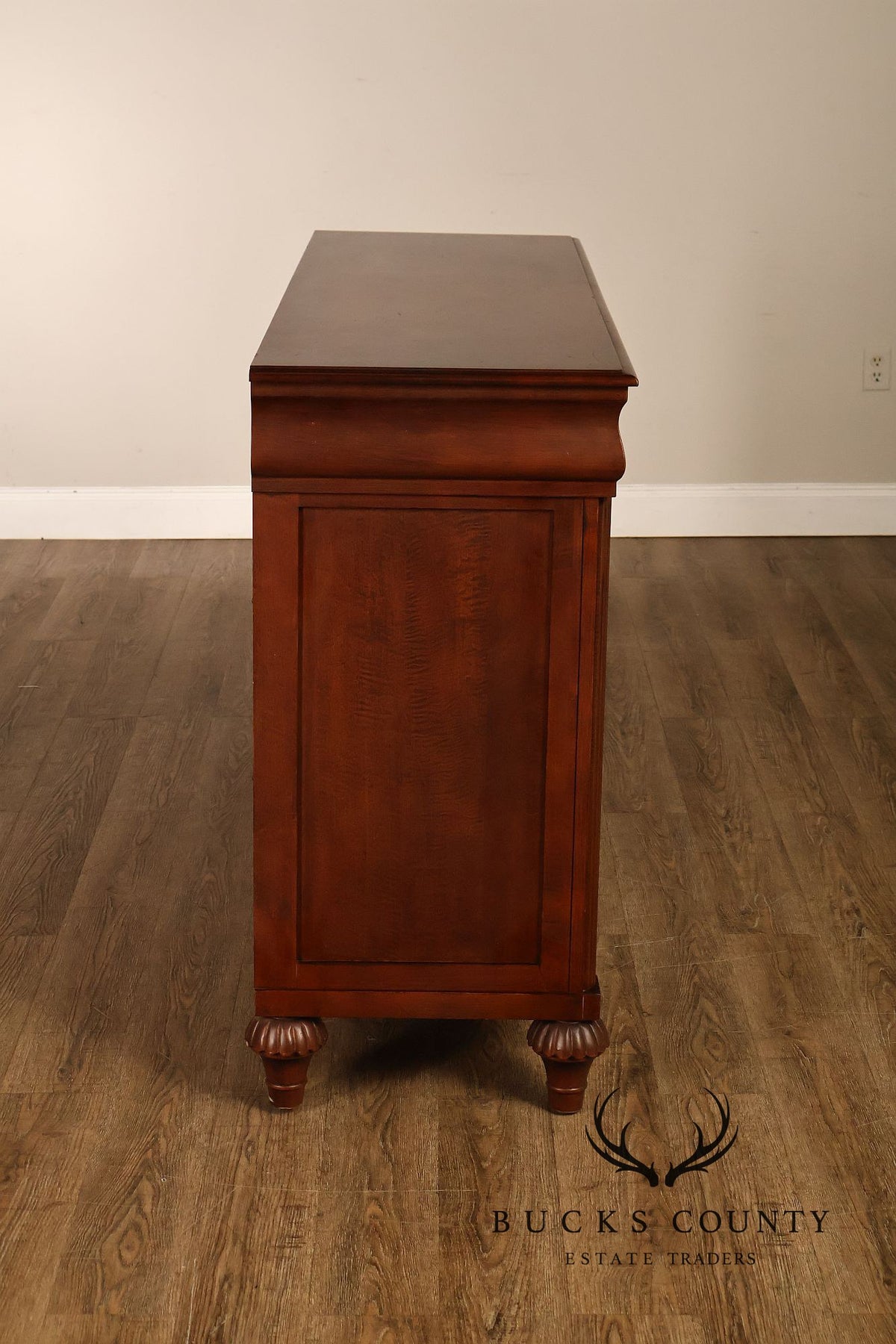 Ethan Allen 'British Classics' Carved Maple And Birch Sideboard