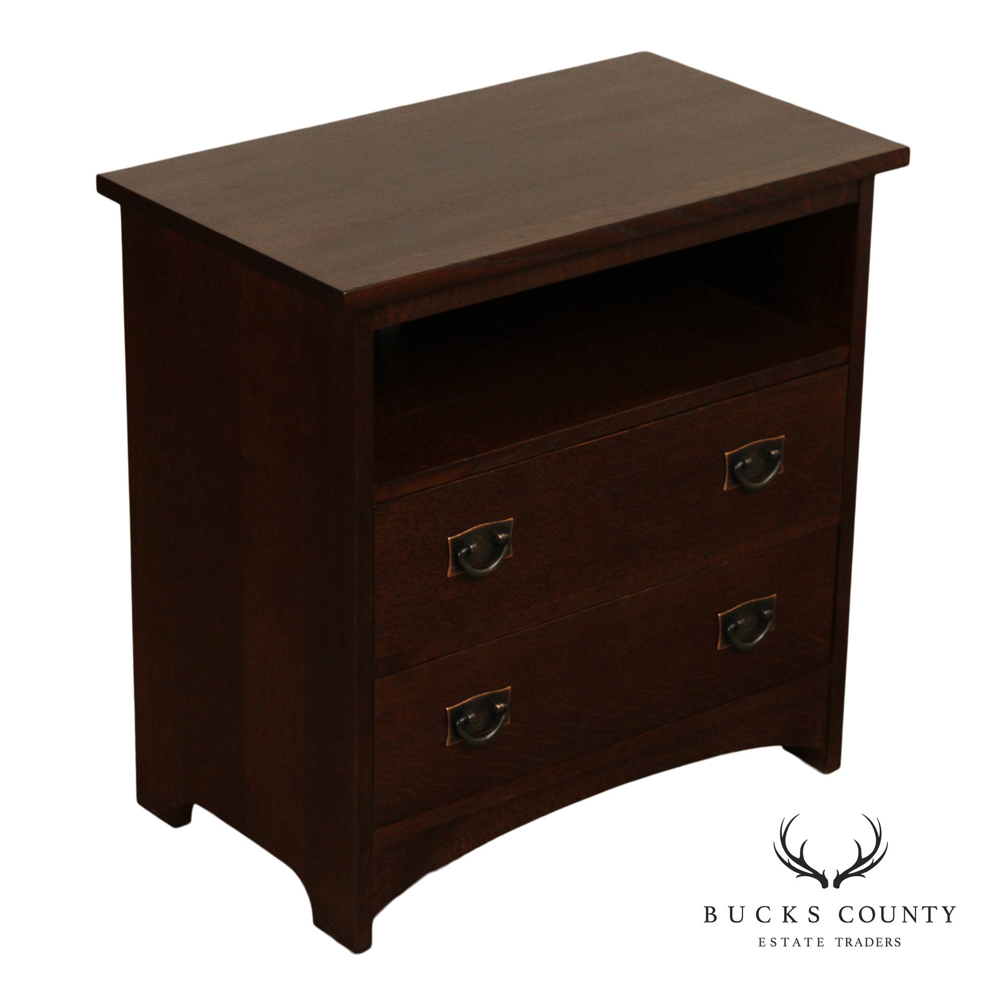 Stickley Mission Collection Oak Two-Drawer Media Console