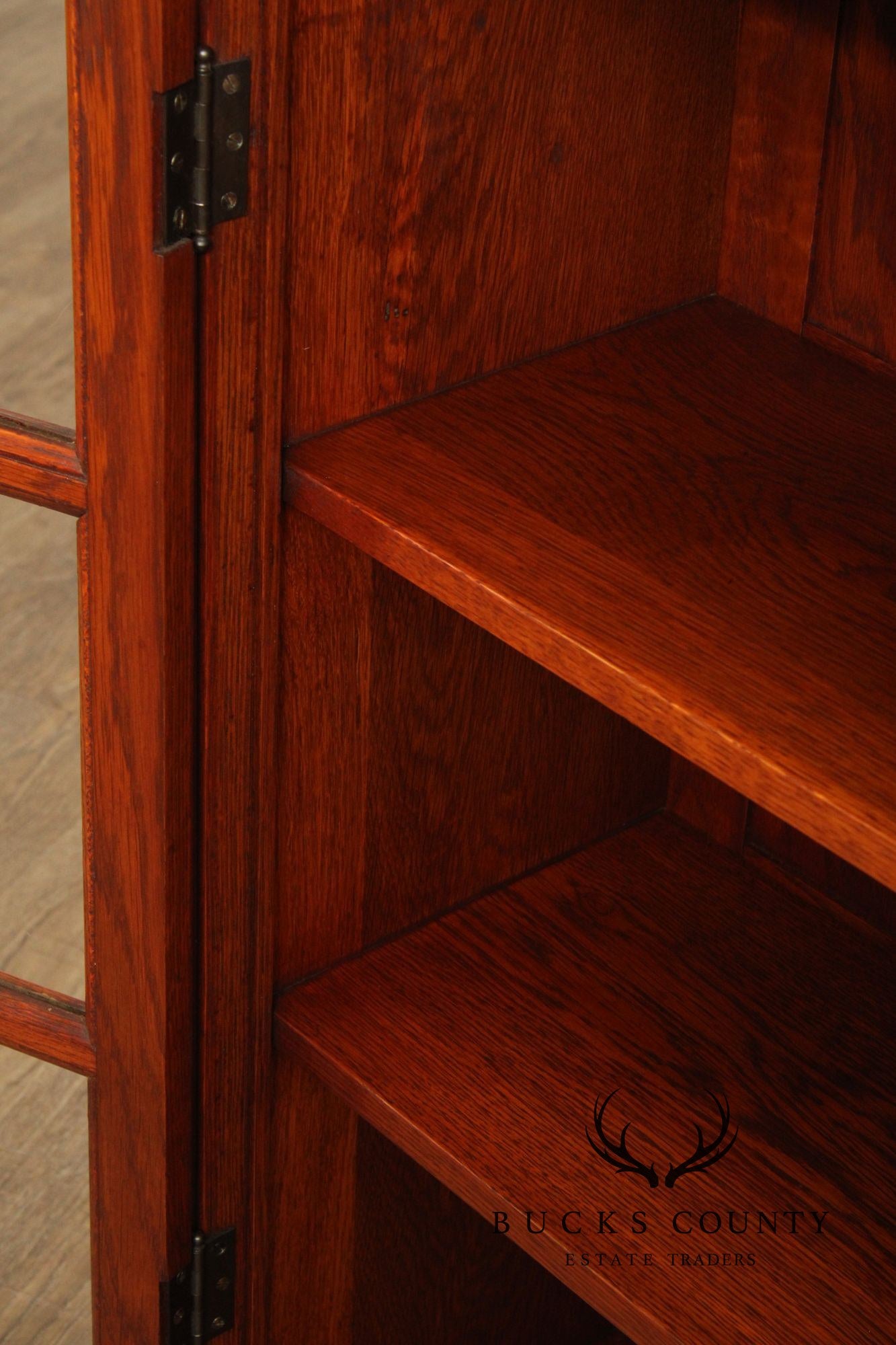 Gustav Stickley Rare Antique Mission Oak Small Two Door Bookcase