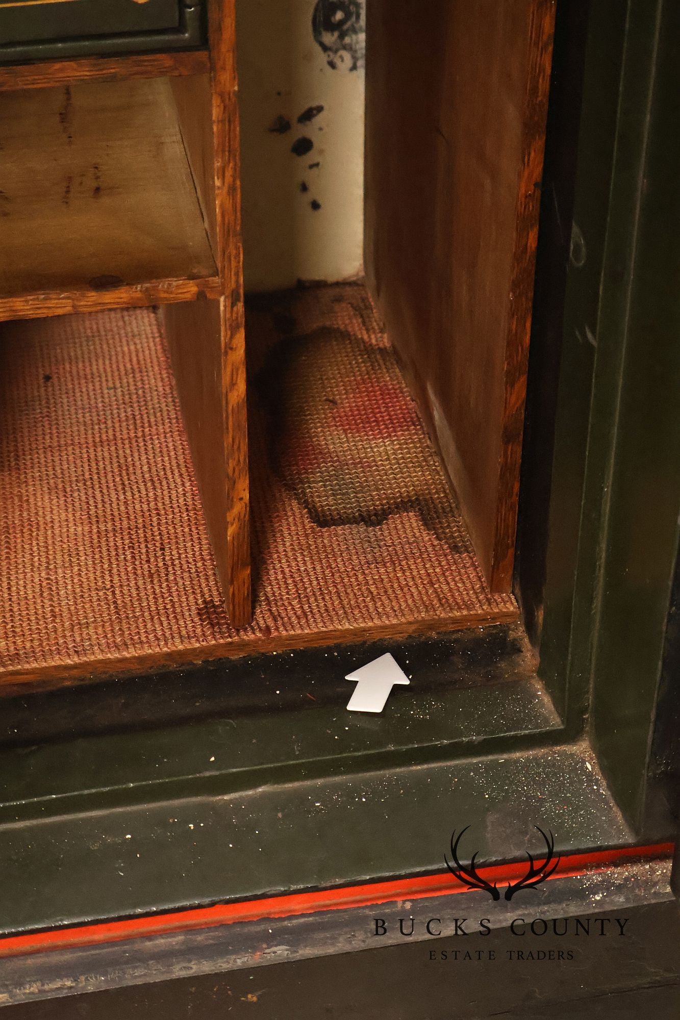Antique Hall's Safe Company Iron Safe On Casters