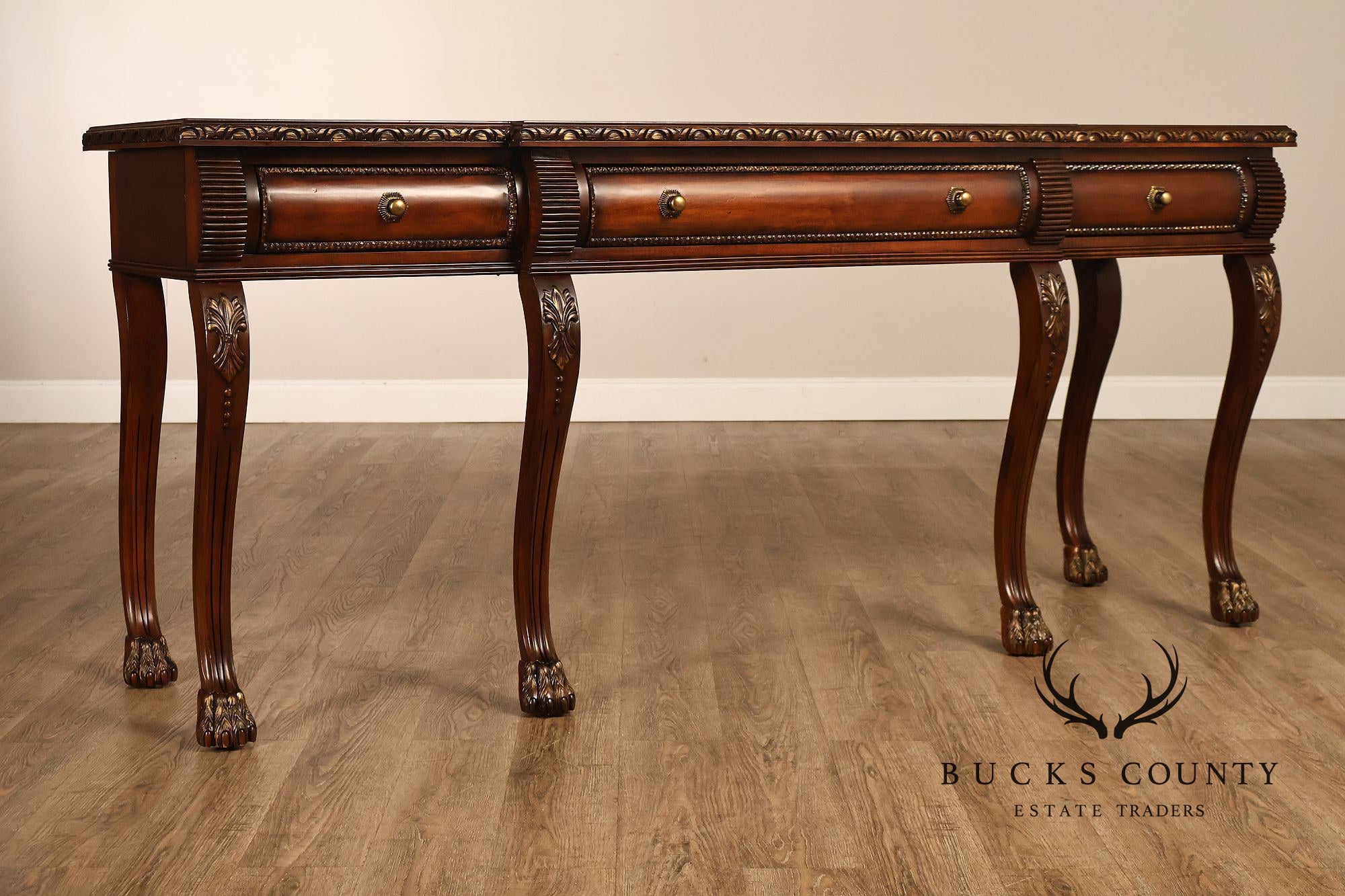 Century Furniture Georgian Style Mahogany Console Sideboard