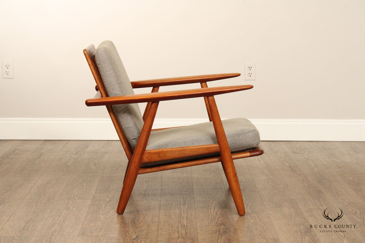 Hans Wegner For Getama Danish Modern Teak GE-240 Cigar Armchair