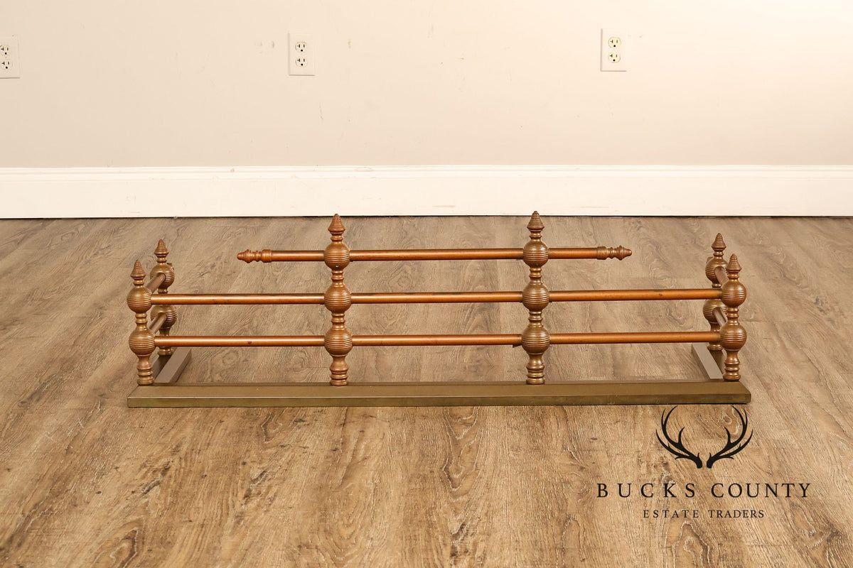 Traditional Brass Tone Fireplace Fender