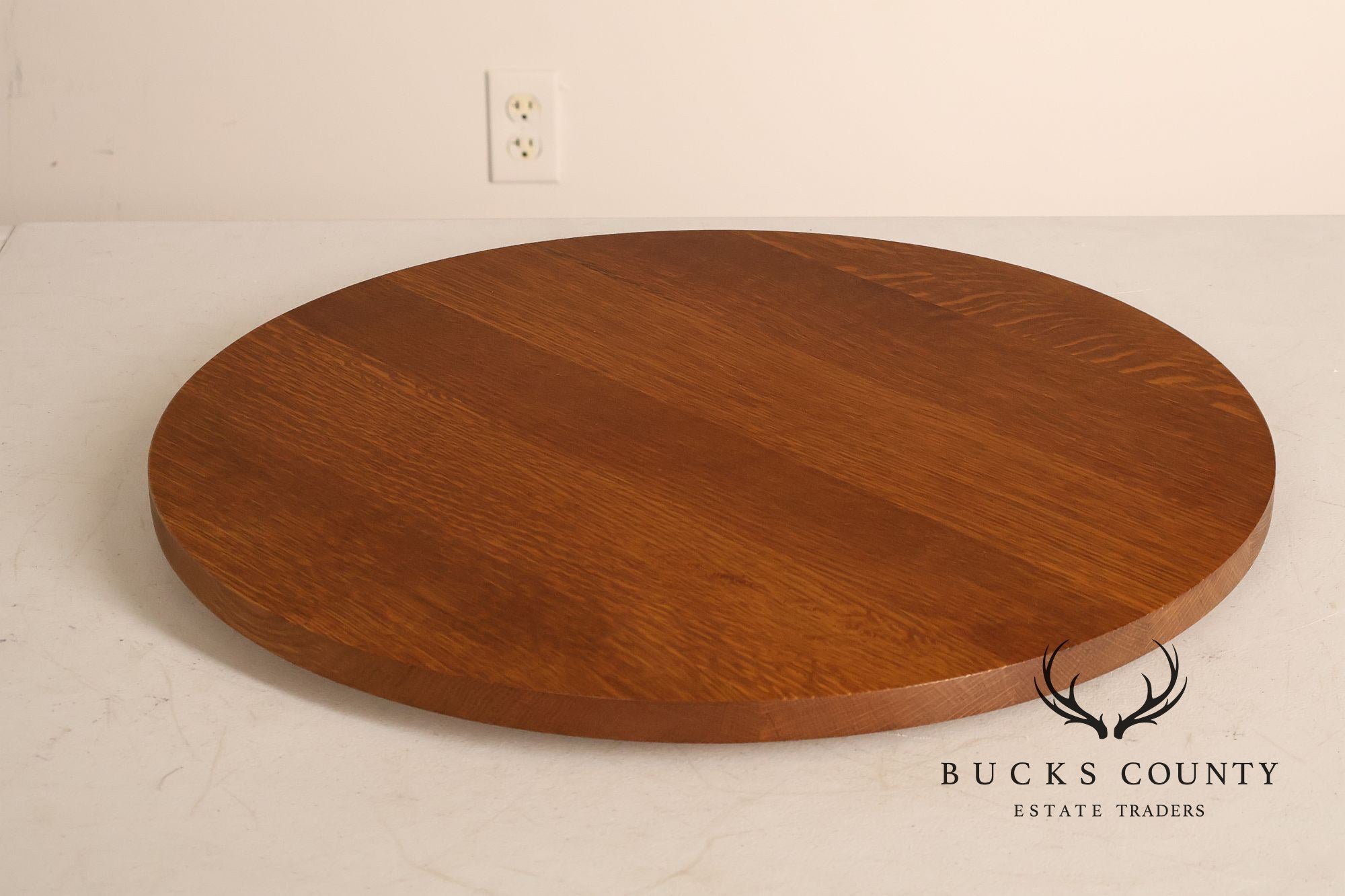 Stickley Mission Collection Round Oak Lazy Susan