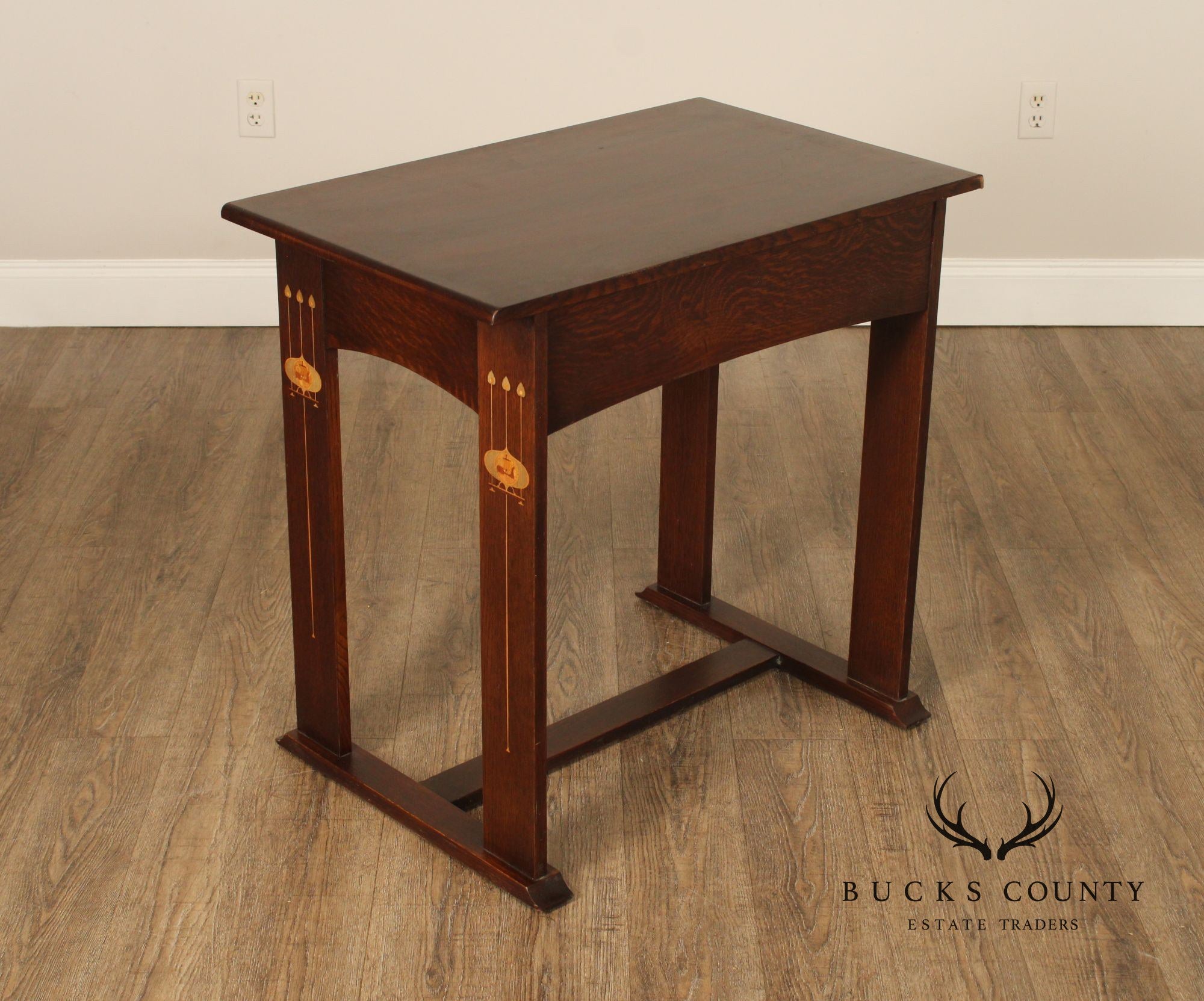 Stickley Commemorative Harvey Ellis Inlaid Oak Writing Desk