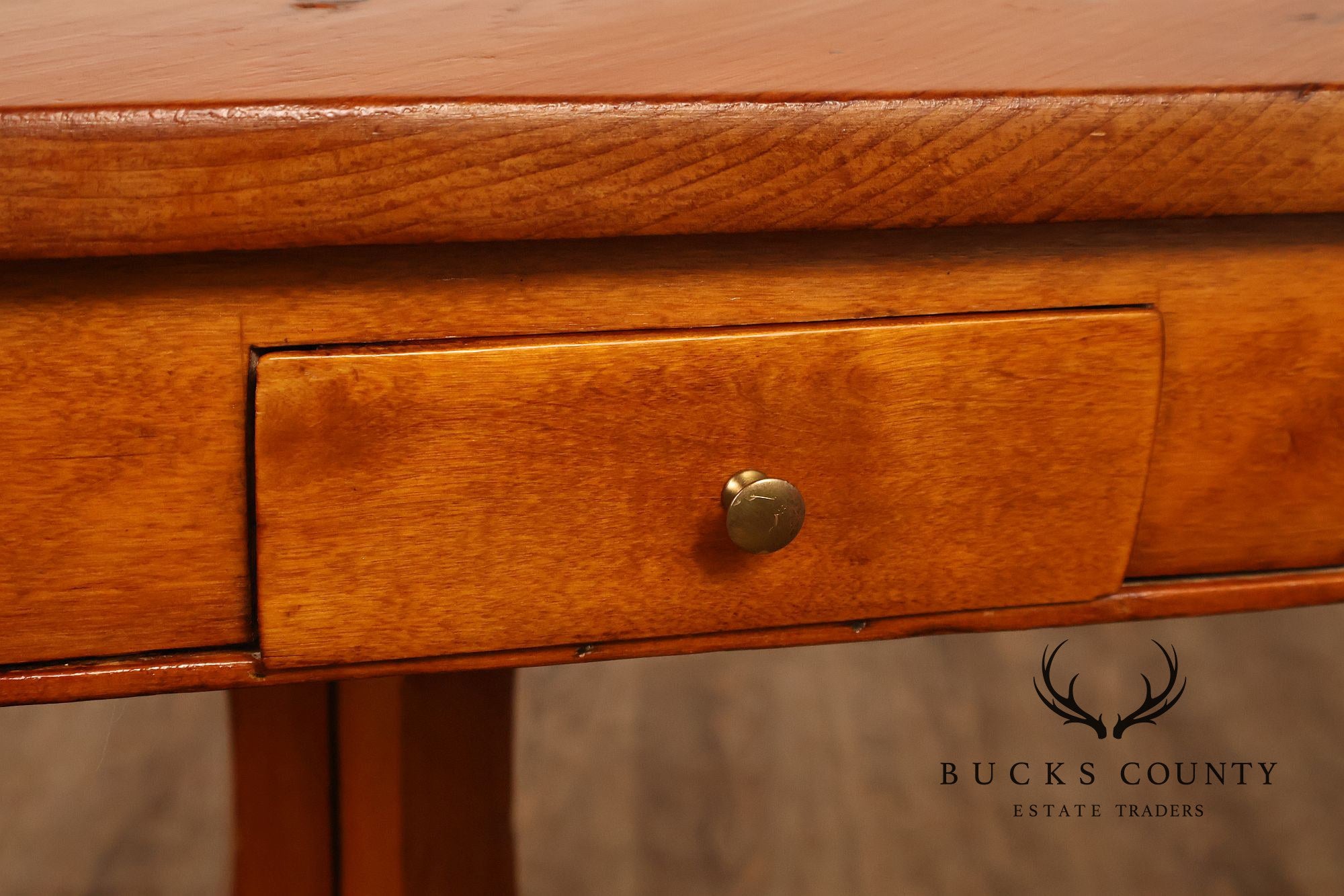 Antique Continental Pine Octagonal Rent Table