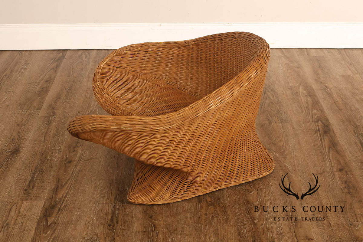 Boho Style Wicker Lotus Chair