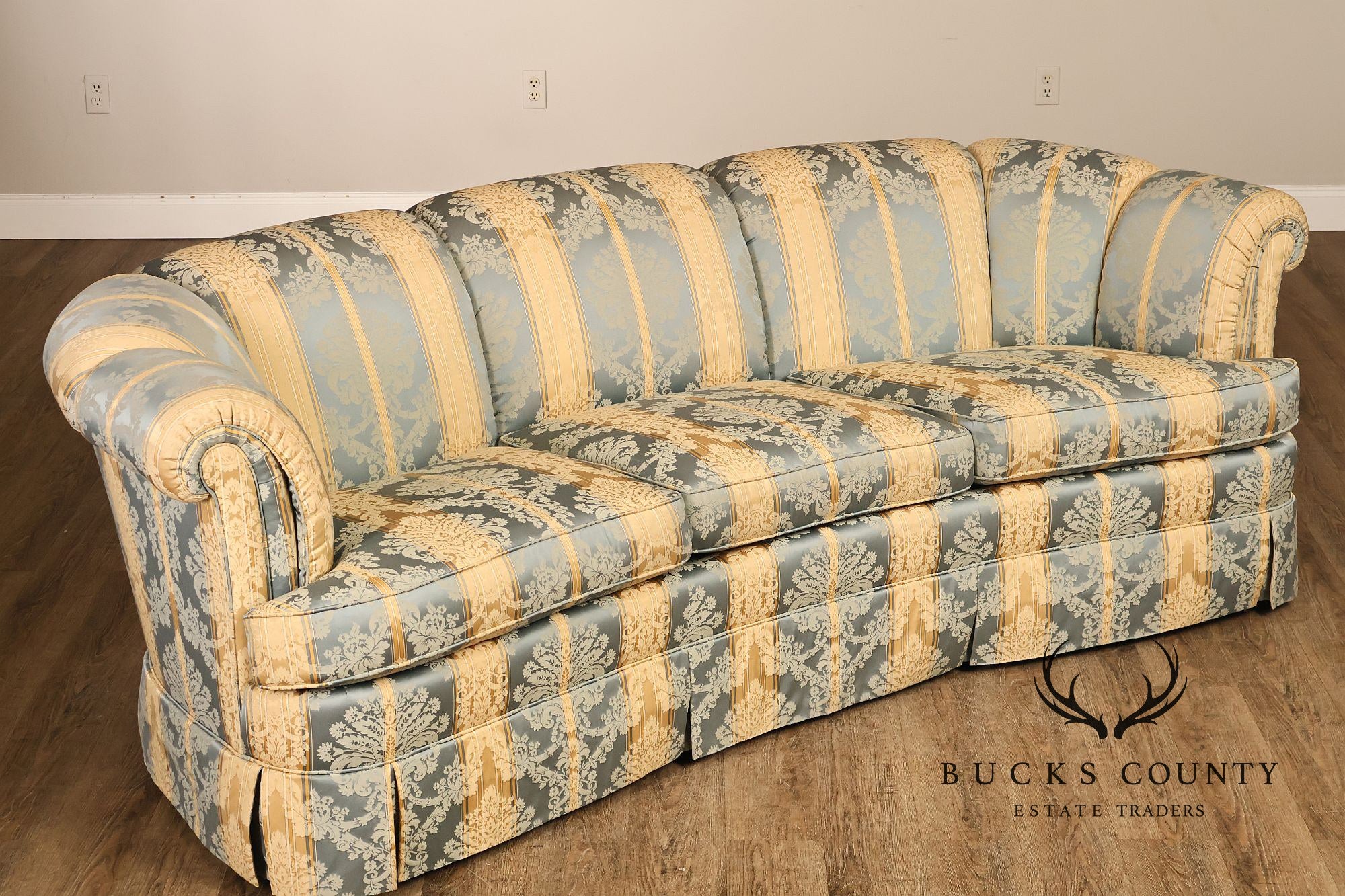 Kindel Custom Upholstered Channel Back Sofa