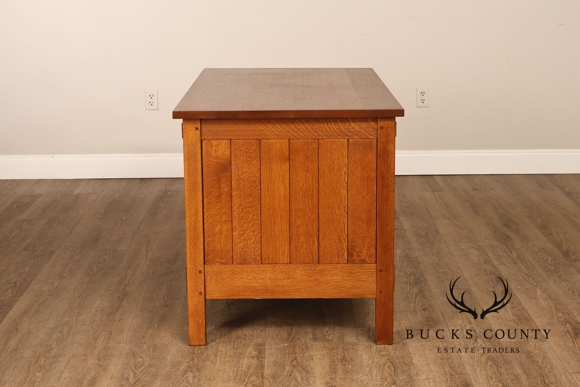 Stickley Mission Collection Oak Executive Desk