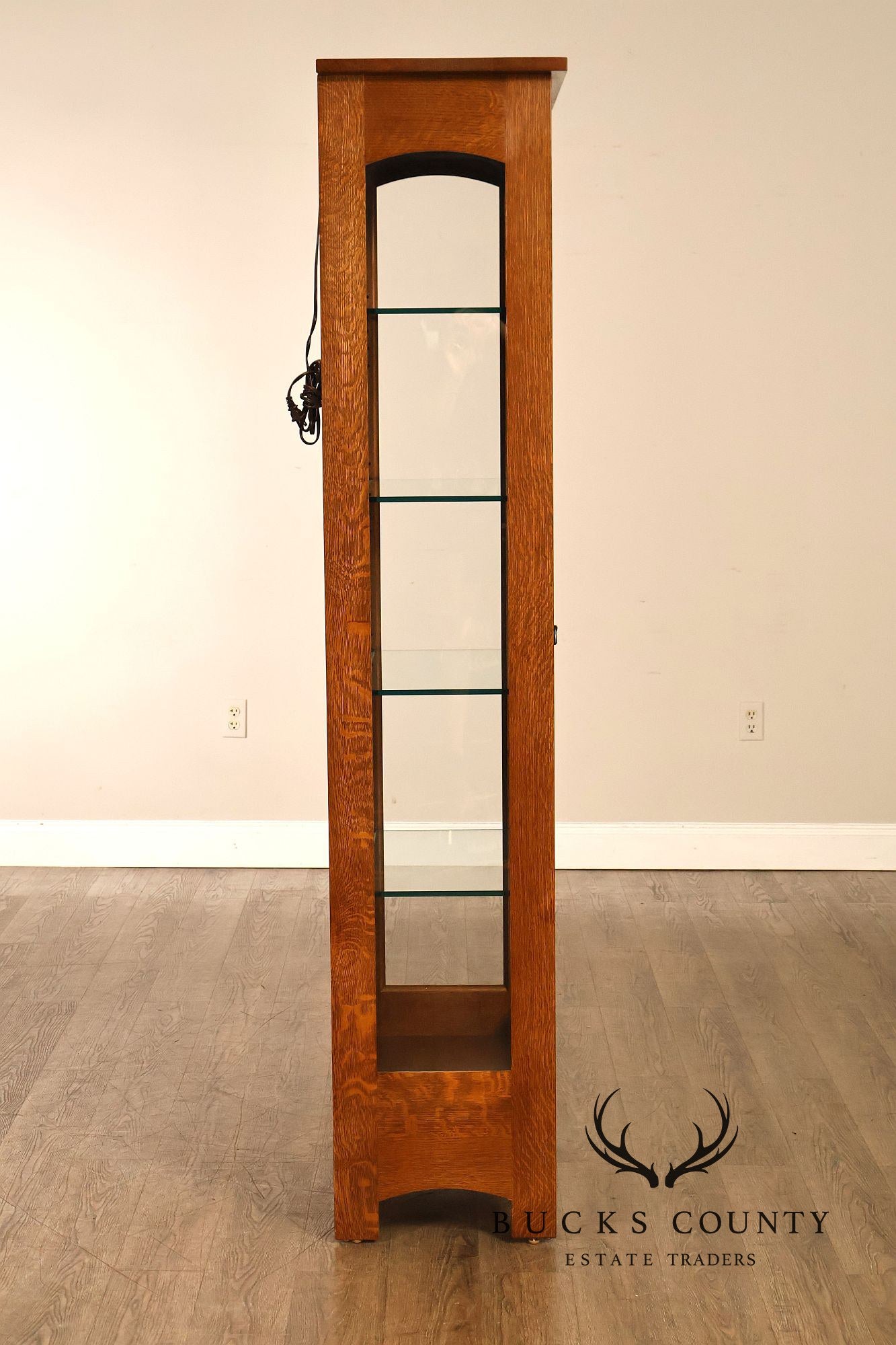 Stickley Mission Collection Oak Display Cabinet