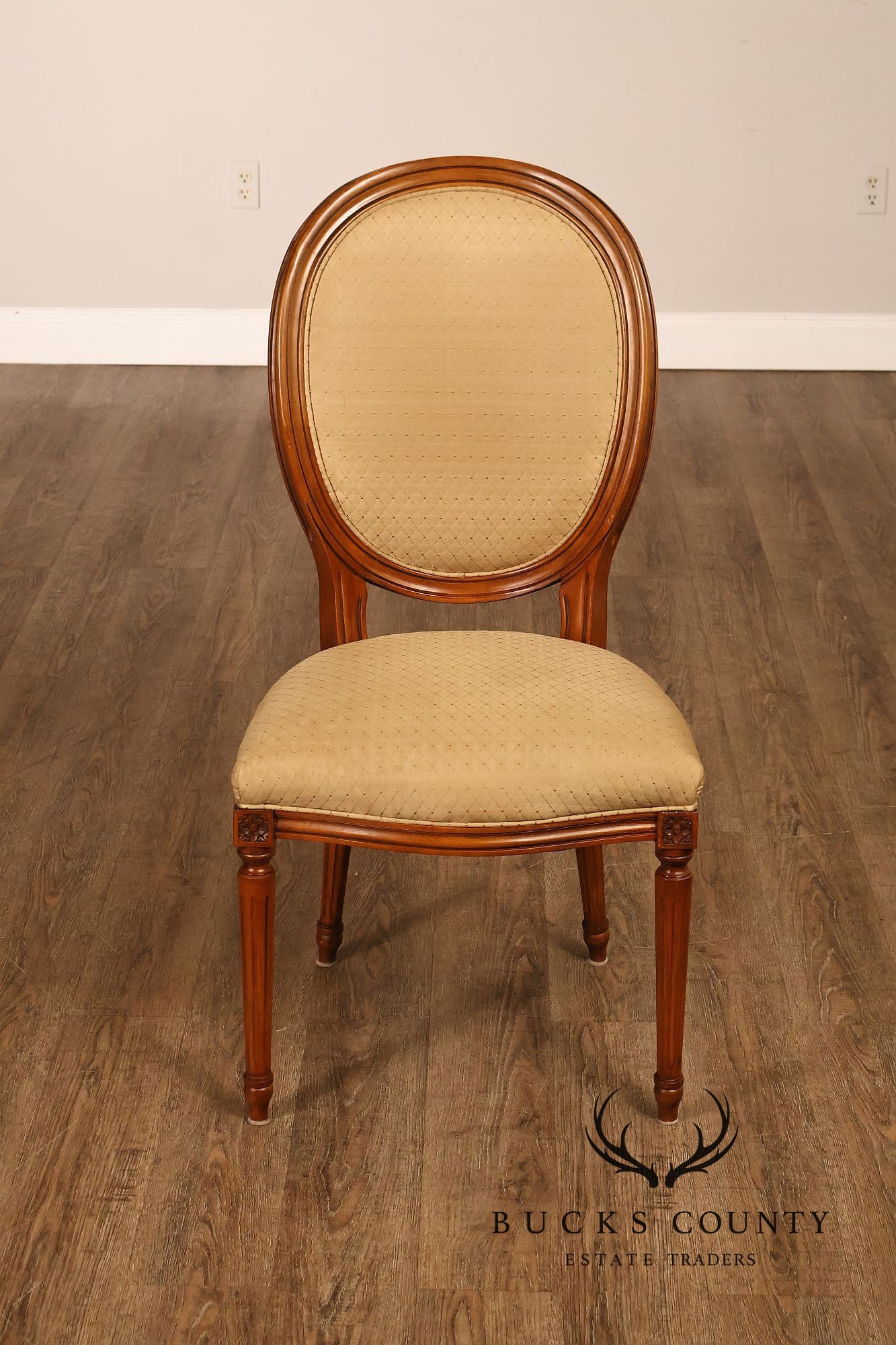 Stickley Louis XVI Directore Style Set Of Six Cherry Dining Chairs