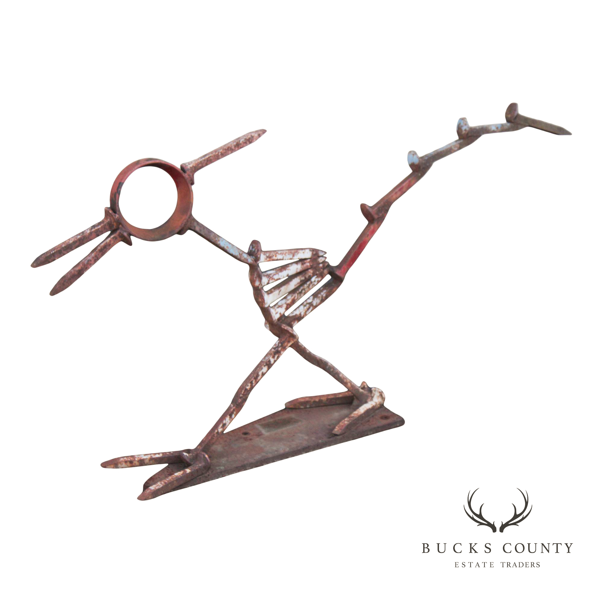 Industrial Metal Road Runner Sculpture Garden Statue