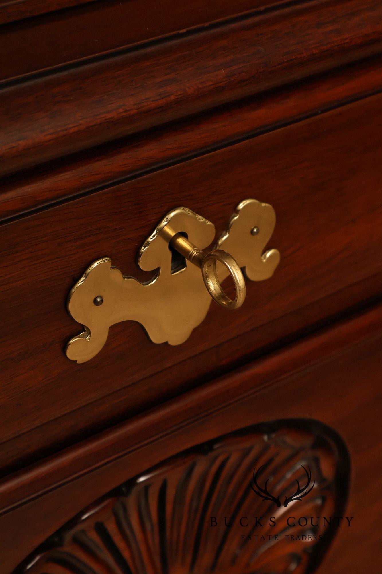 Henkel Harris Queen Anne Style Mahogany Highboy Chest