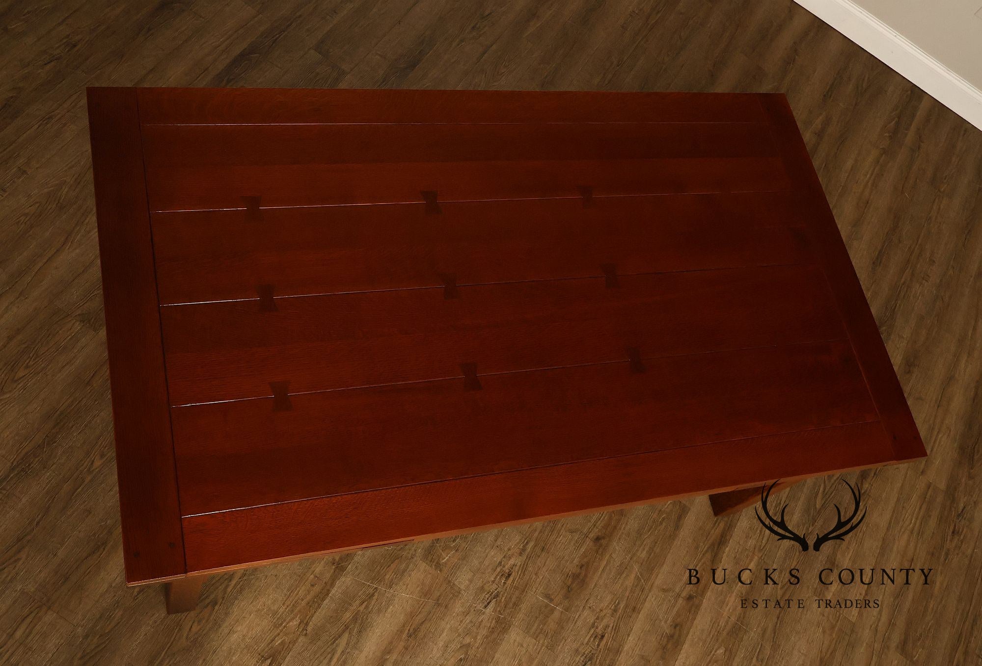 Stickley Mission Collection Oak Draw Top Extension Dining Table