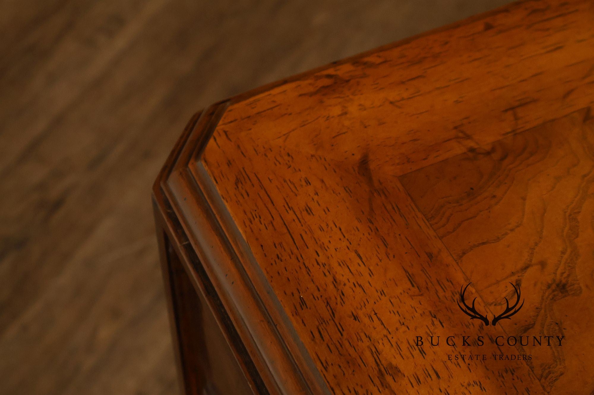 Drexel Heritage Sketchbook Collection Burl Wood Parsons Extendable Dining Table