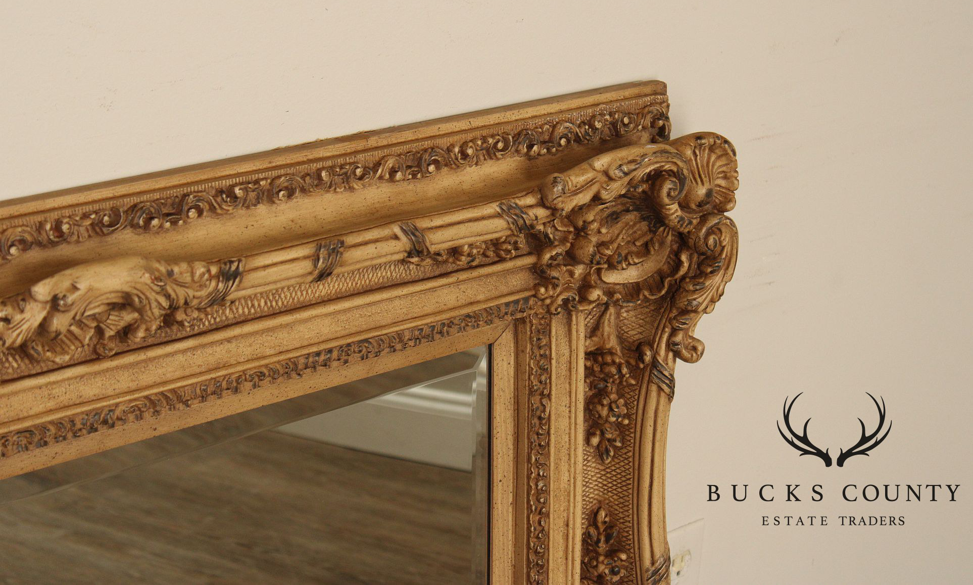 Timeless Reflections Baroque Style Gilt Framed Wall Mirror
