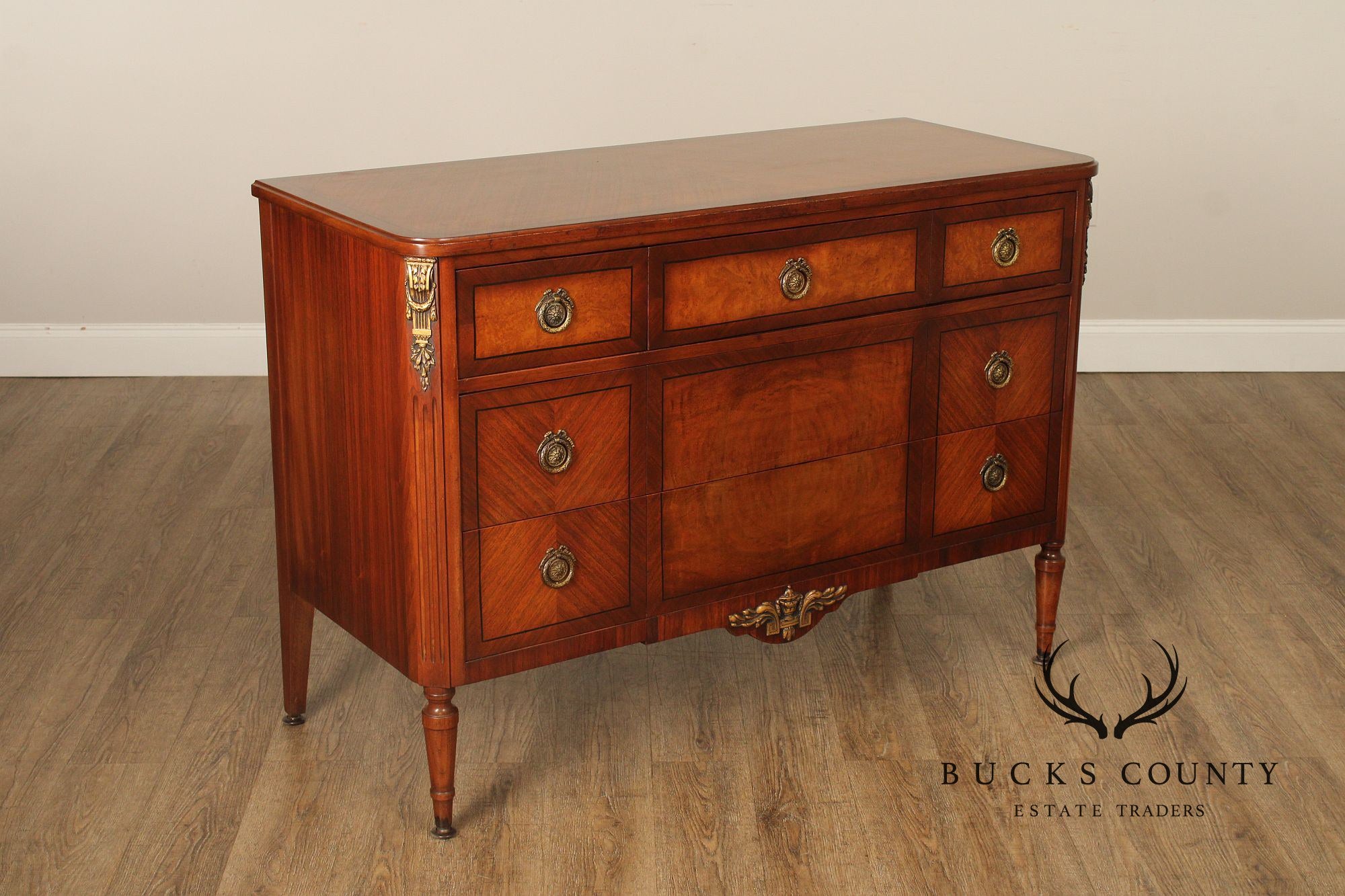 Tobey Furniture Co. French Louis XVI Style 1930's Walnut Commode