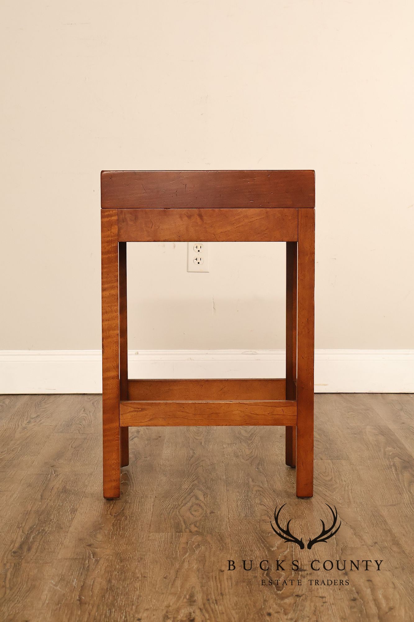Chippendale Style Cherry Butler Tray Side Table