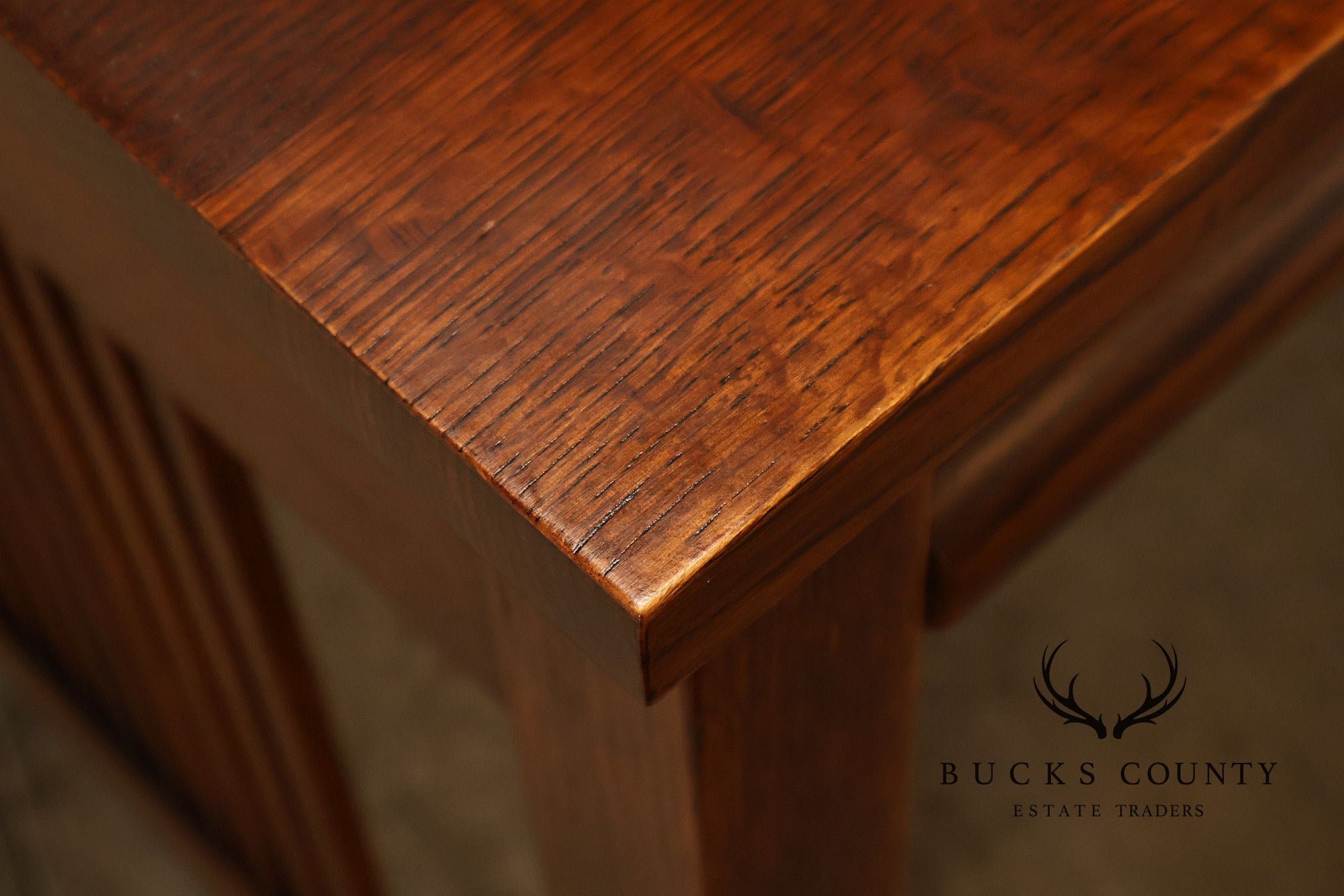 Stickley Mission Collection Oak Spindle Writing Desk