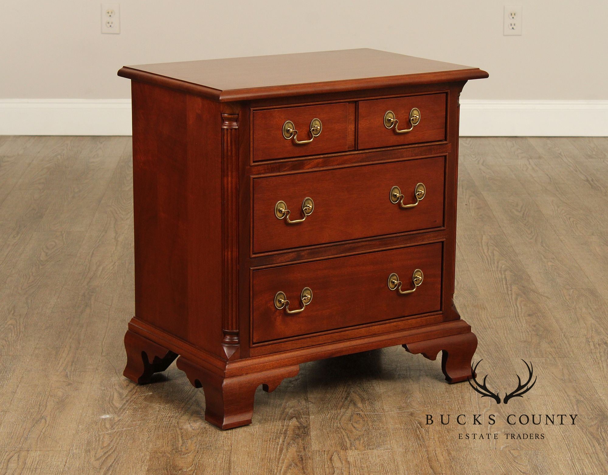 Stickley Chippendale Style Mahogany Nightstand