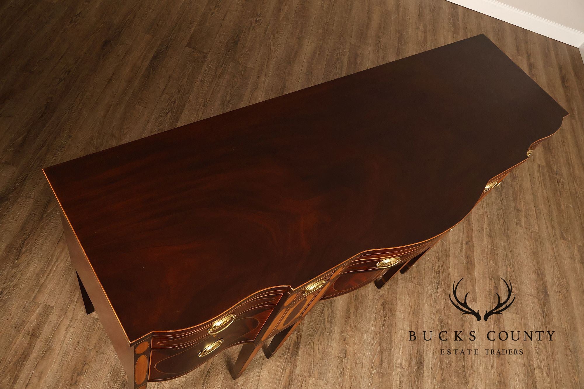 Kindel Federal Style Mahogany Inlaid Winterthur Sideboard