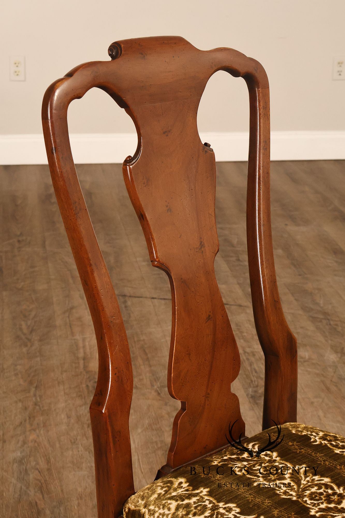 Henredon '18th Century Portfolio' Set Of Six Walnut Dining Chairs