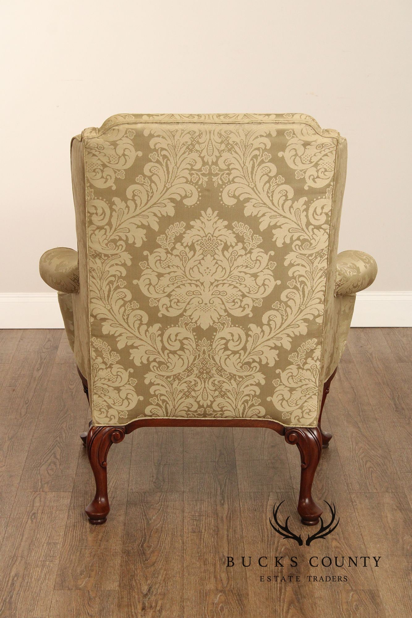 Southwood Queen Anne Style Mahogany Wing Chair