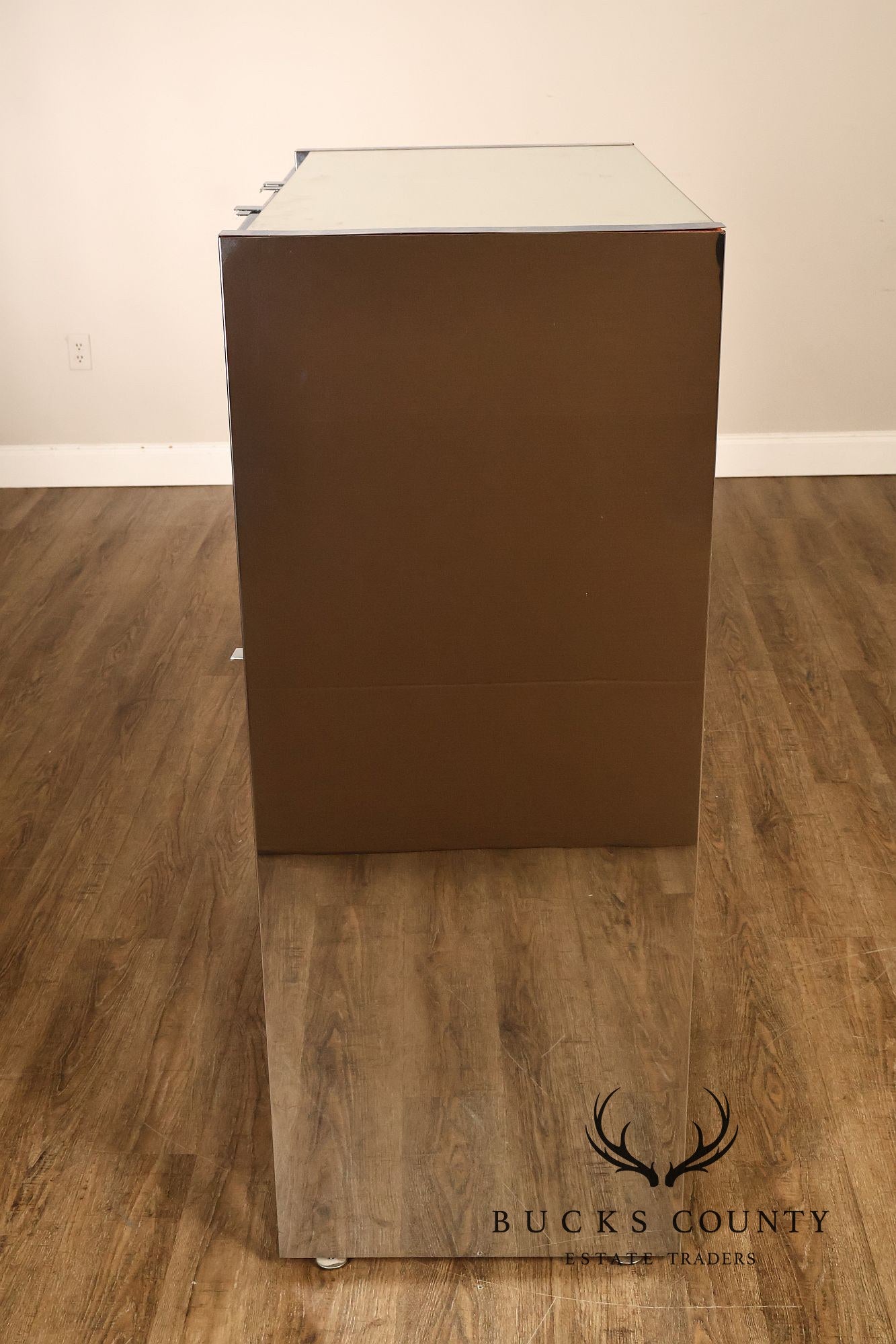 Ello Hollywood Regency Mirrored Armoire