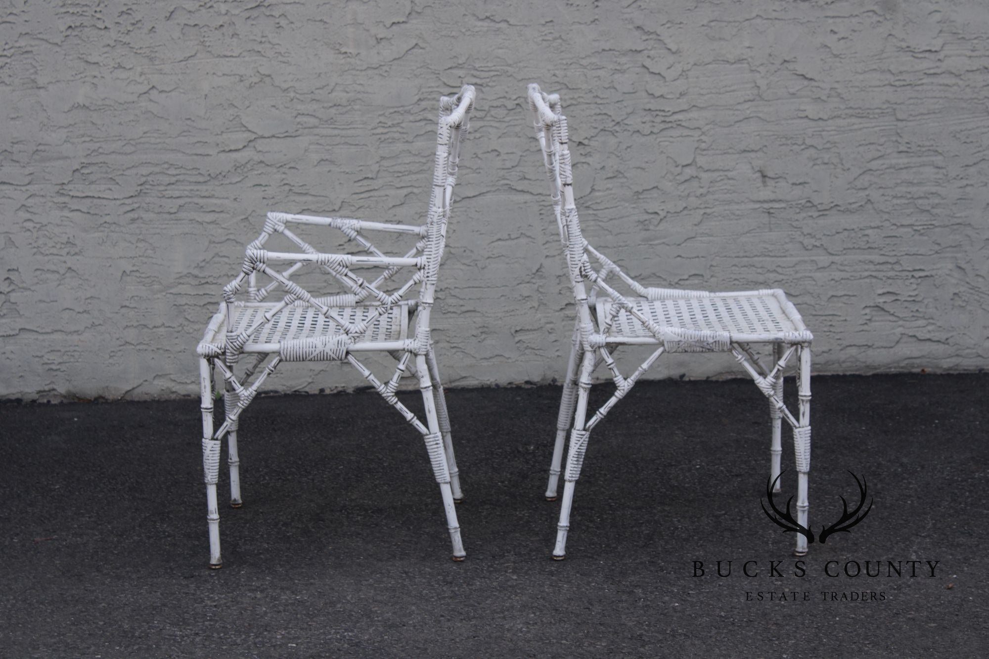 Venemen of California Faux Bamboo Cast Aluminum Patio Dining Set