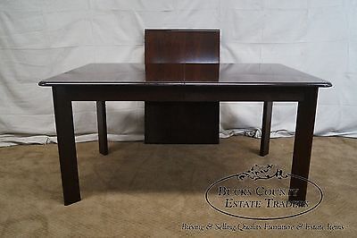 Mid Century Modern Solid Mahogany Danish Dining Table