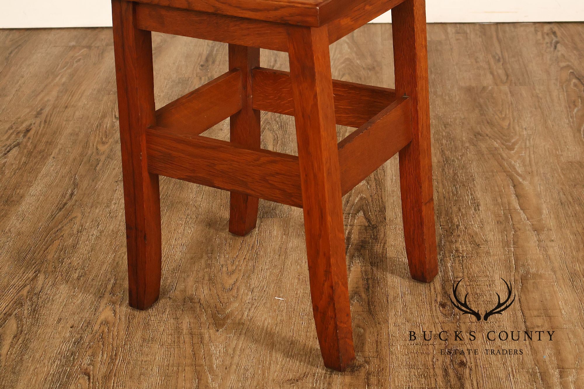 Stickley Brothers Arts And Crafts Oak Tabouret Stand Model #2582