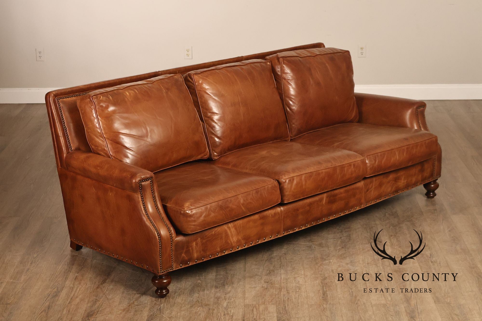 Hancock & Moore 'Rugby Club' Leather Sofa