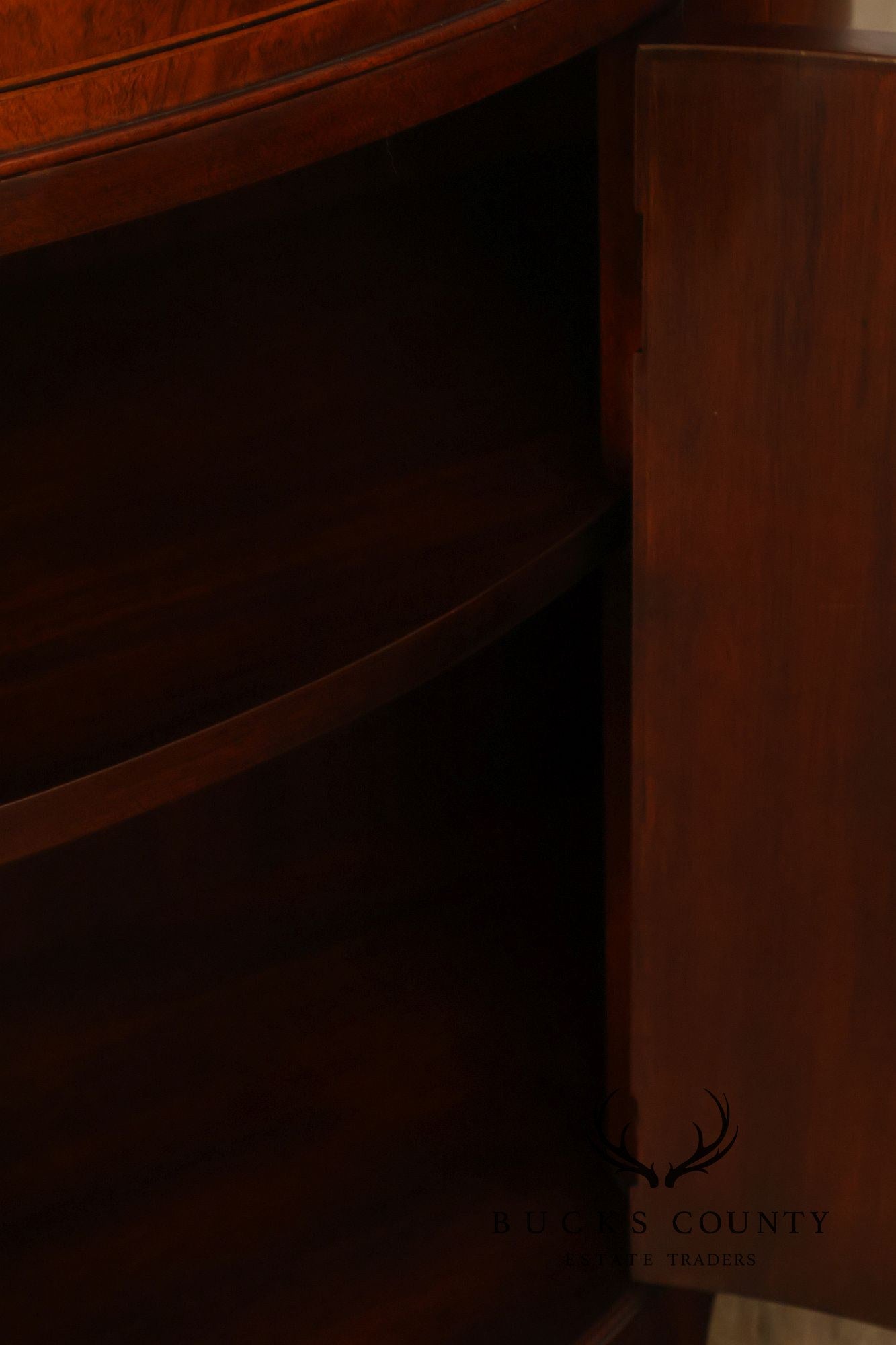 Henkel Harris Georgian Style Mahogany Demilune Console