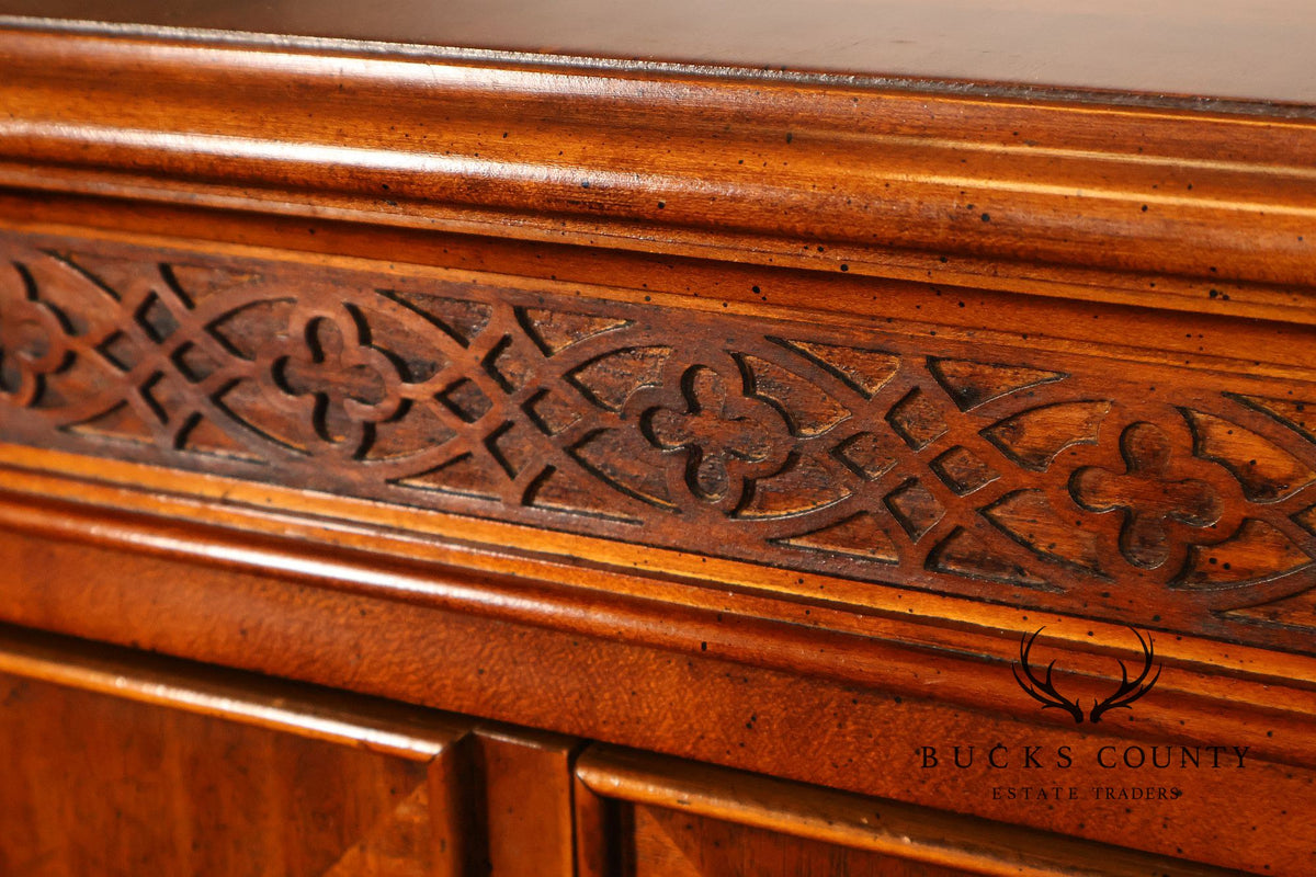 Century Furniture Georgian Style Mahogany Four-Door Buffet Sideboard
