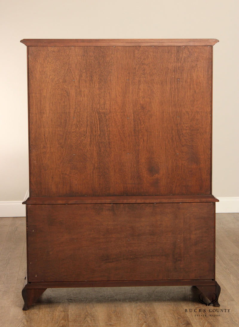 Nathan Hale Chippendale Style Vintage Cherry Tall Chest