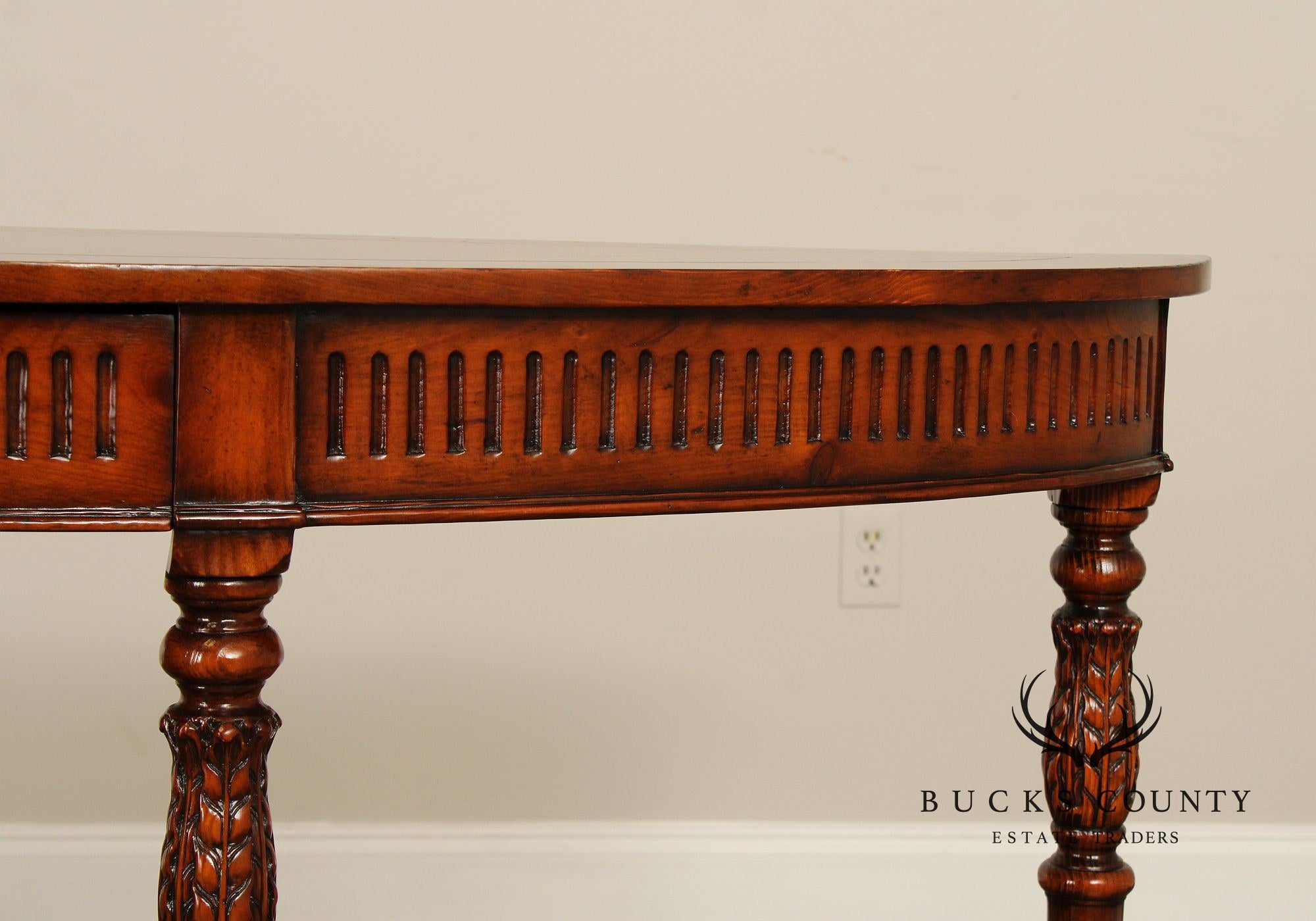 Theodore Alexander Two-Tier Demilune Console