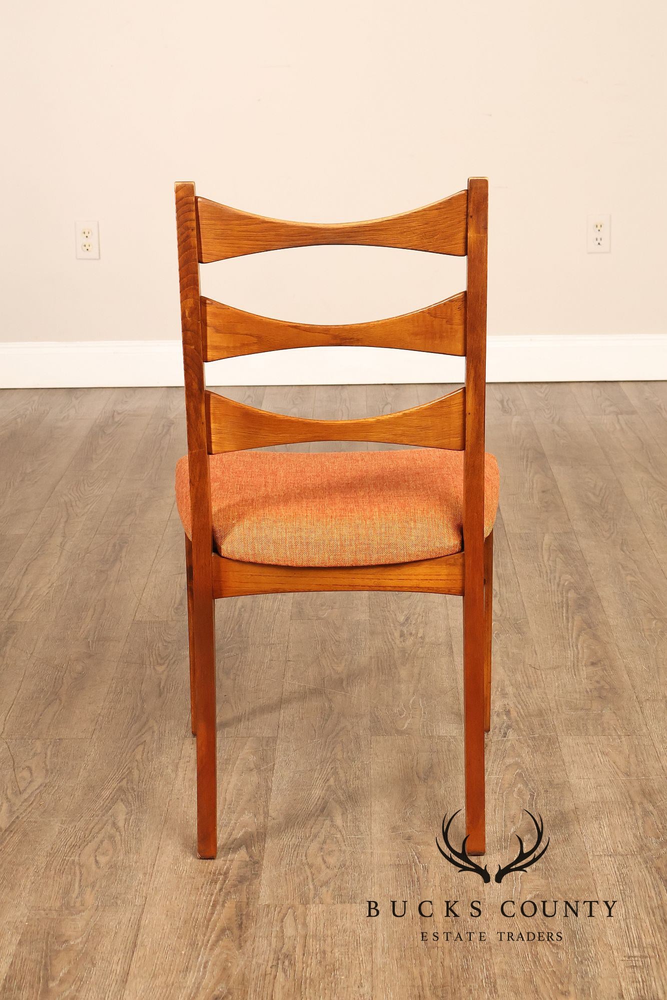 Lane Rhythm Mid Century Modern Set Of Six Walnut Dining Chairs