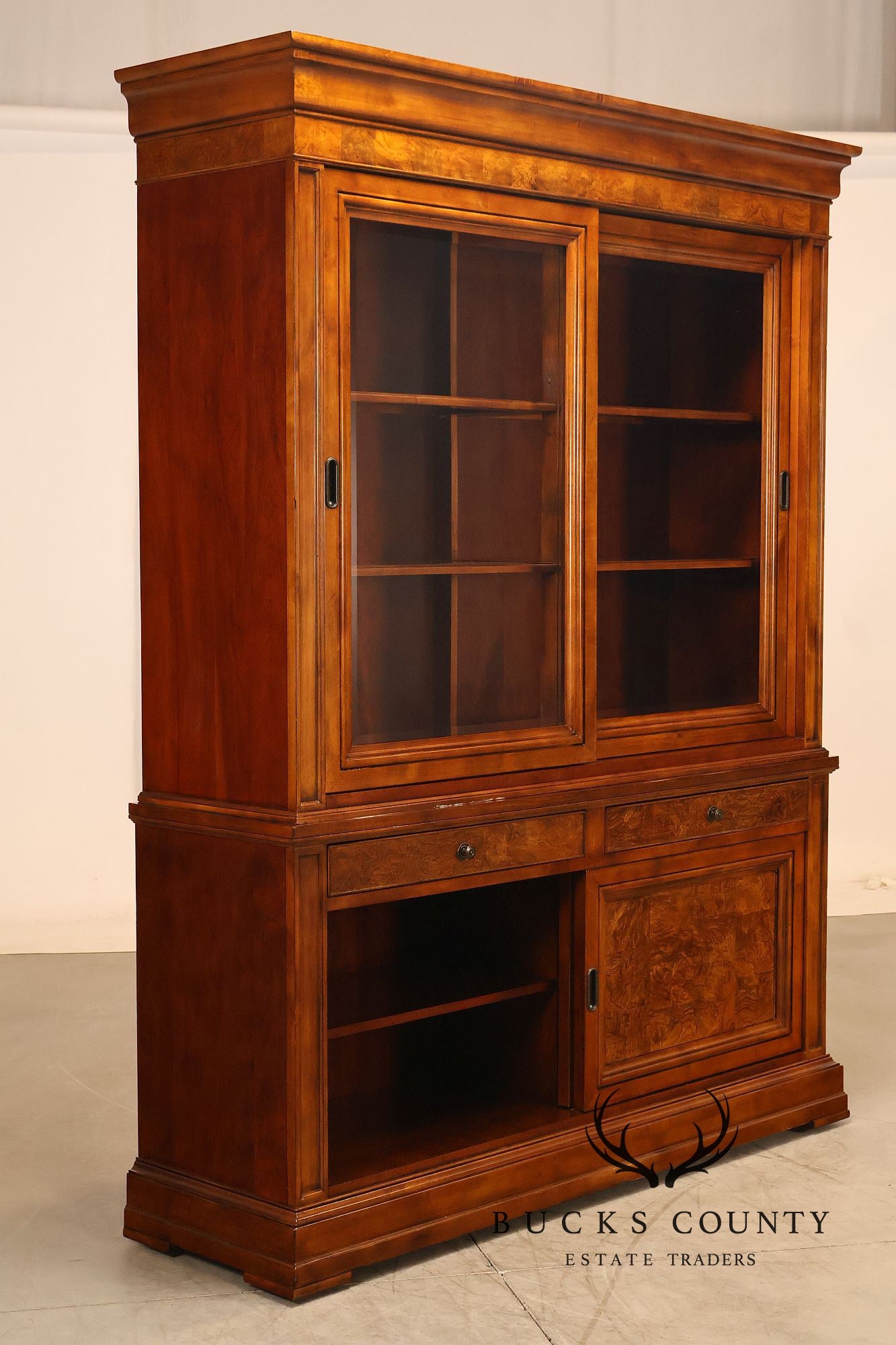 Ethan Allen Townhouse Collection Burlwood China Cabinet